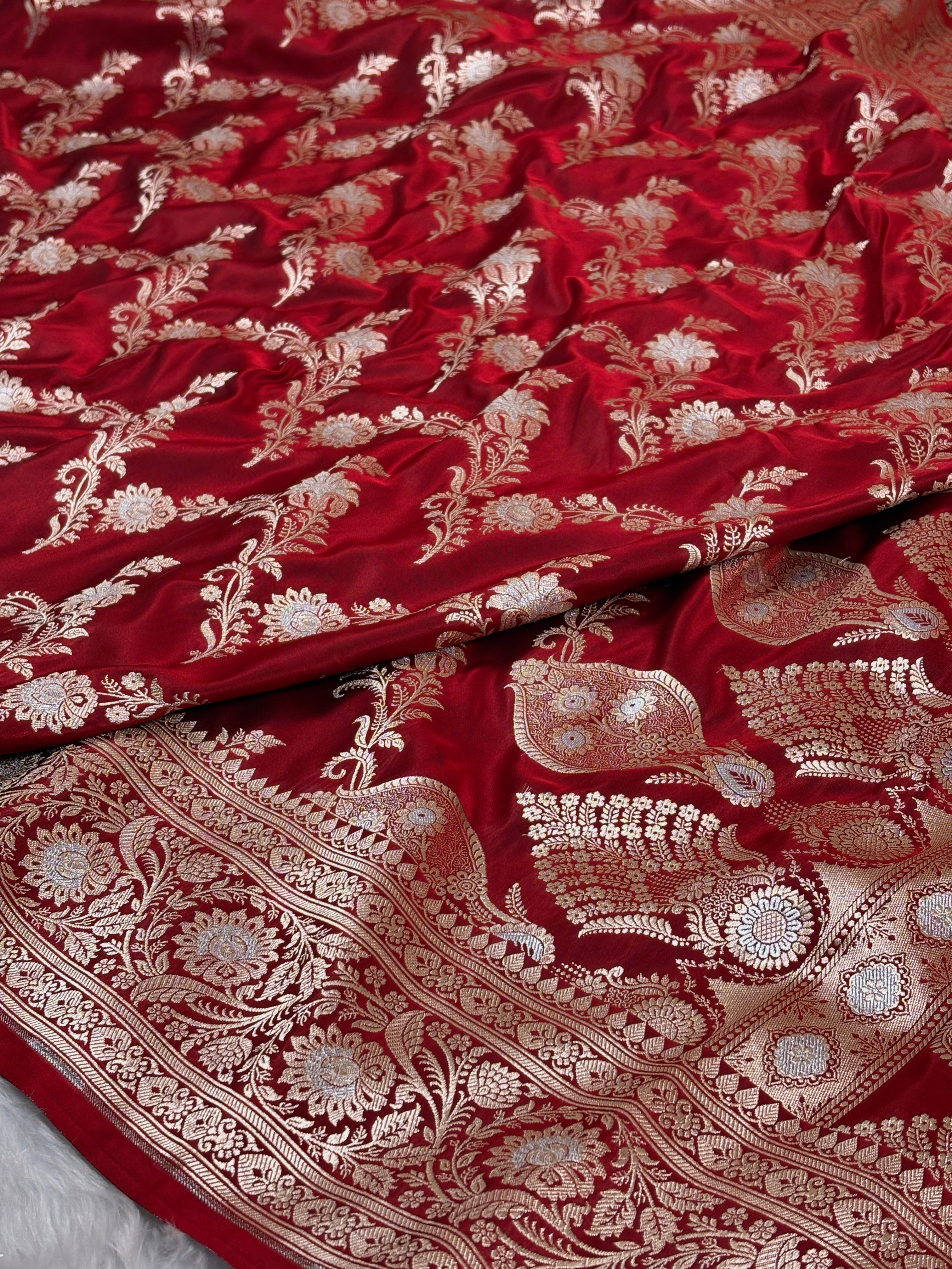 Mashru Katan Banarasi Saree