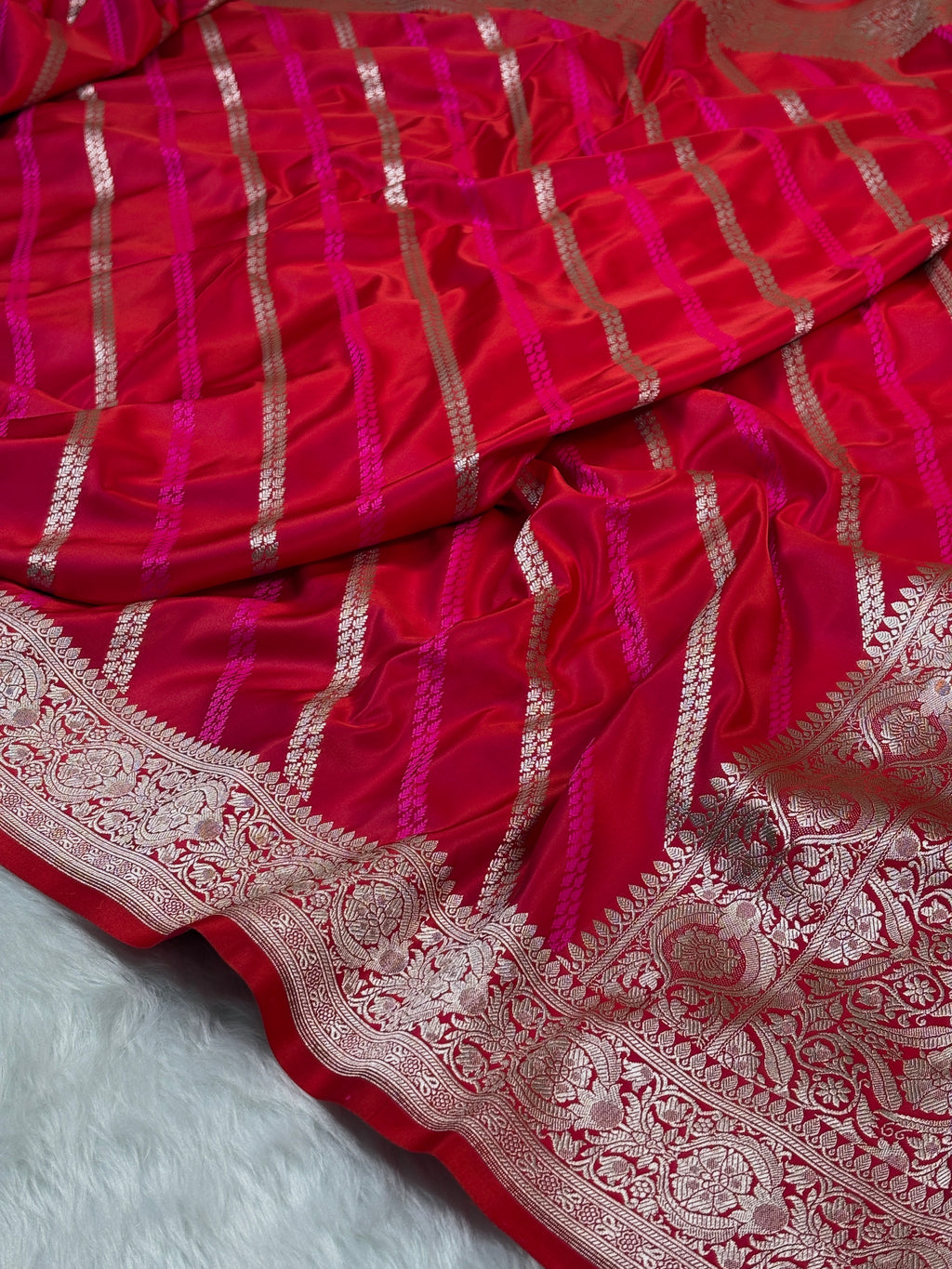 Mashru Katan Banarasi Saree