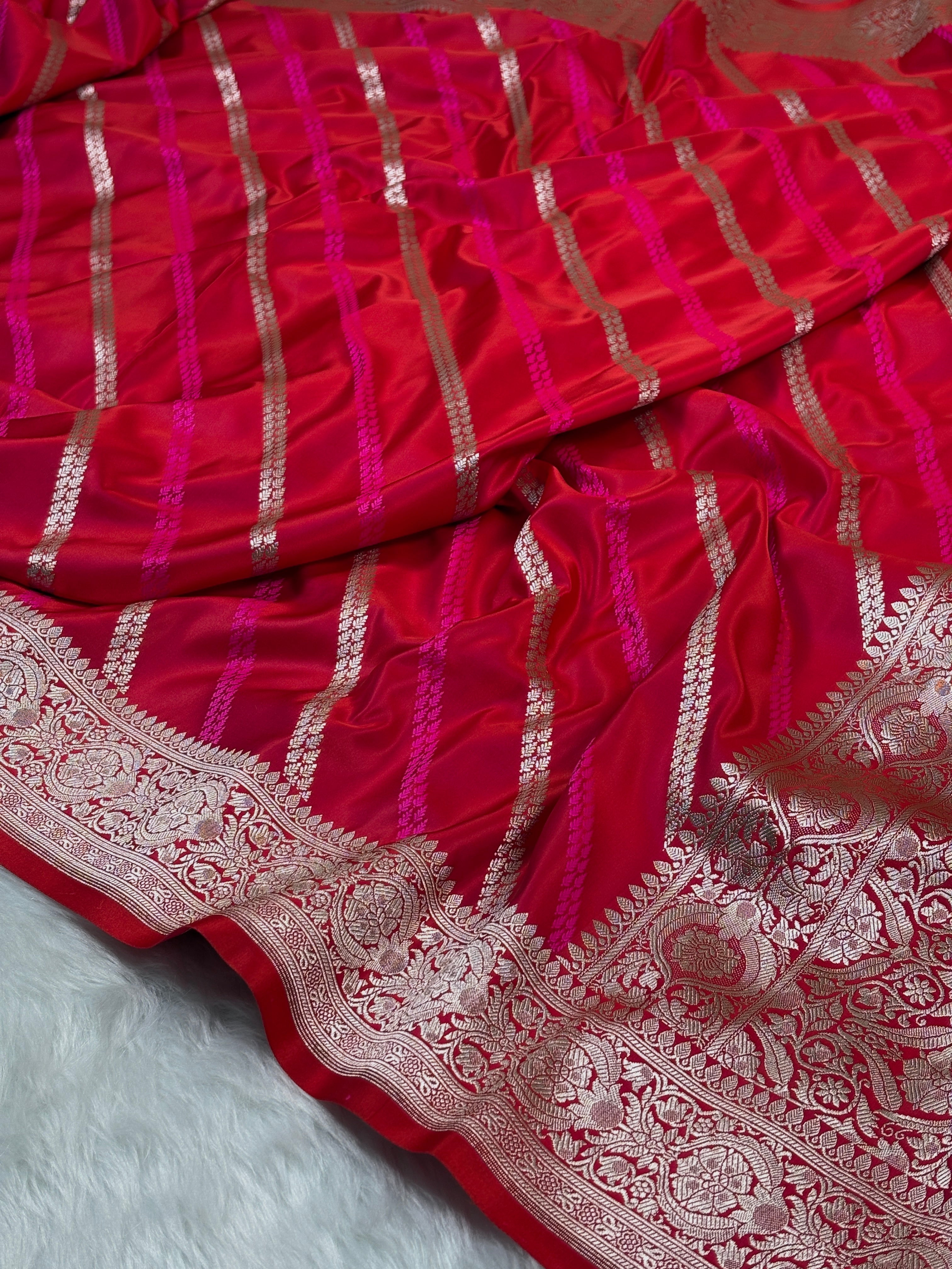 Mashru Katan Banarasi Saree