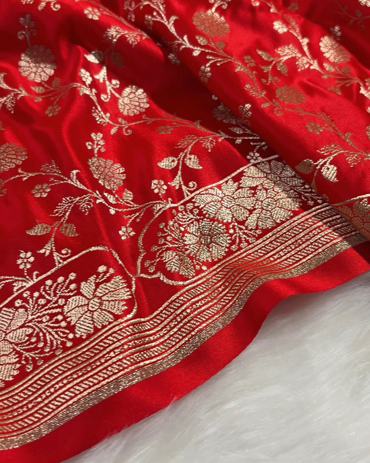 Bridal Mashru Katan Banarasi Saree