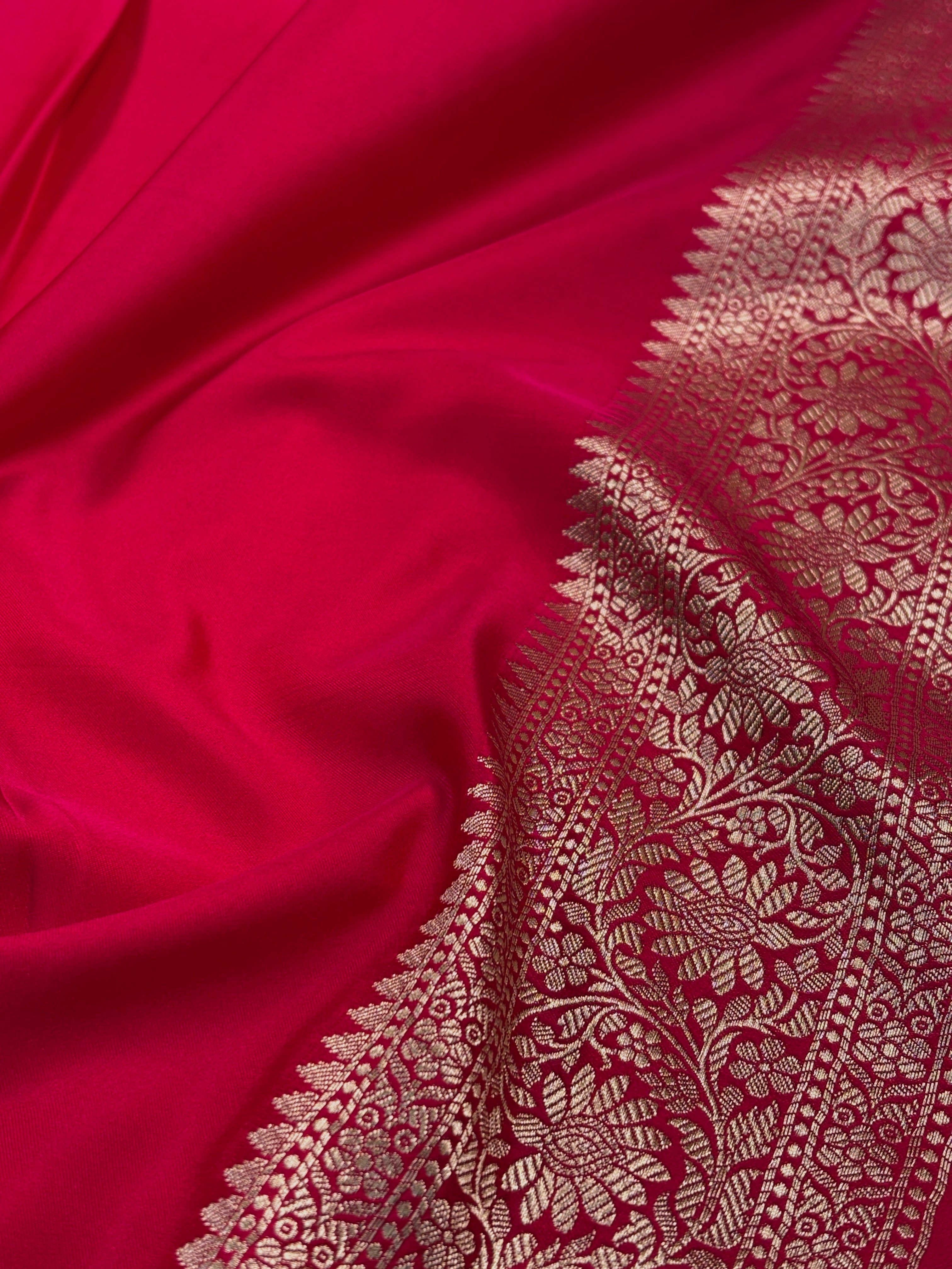 Mashru Katan Banarasi Saree