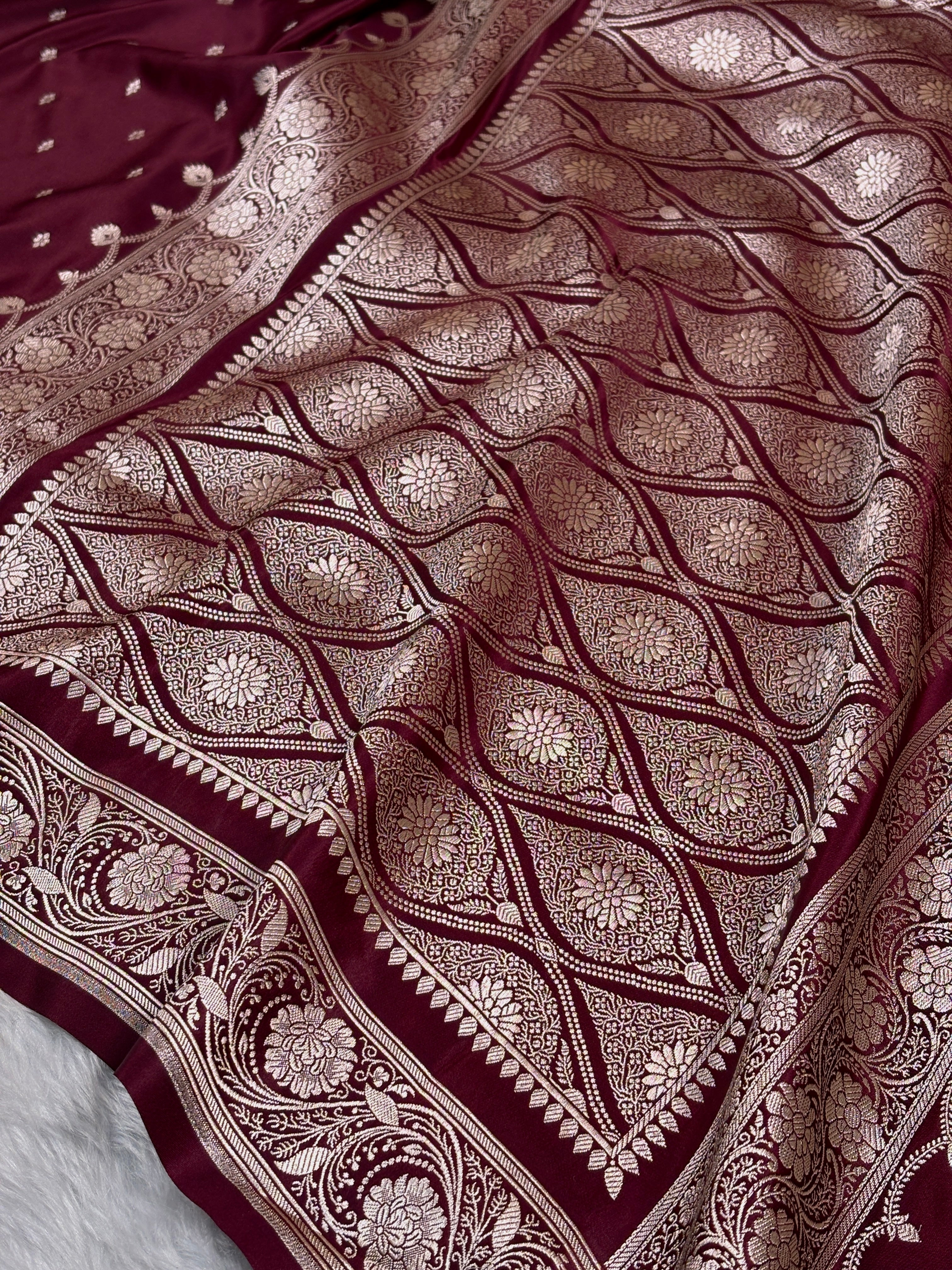 Mashru Katan Banarasi Saree