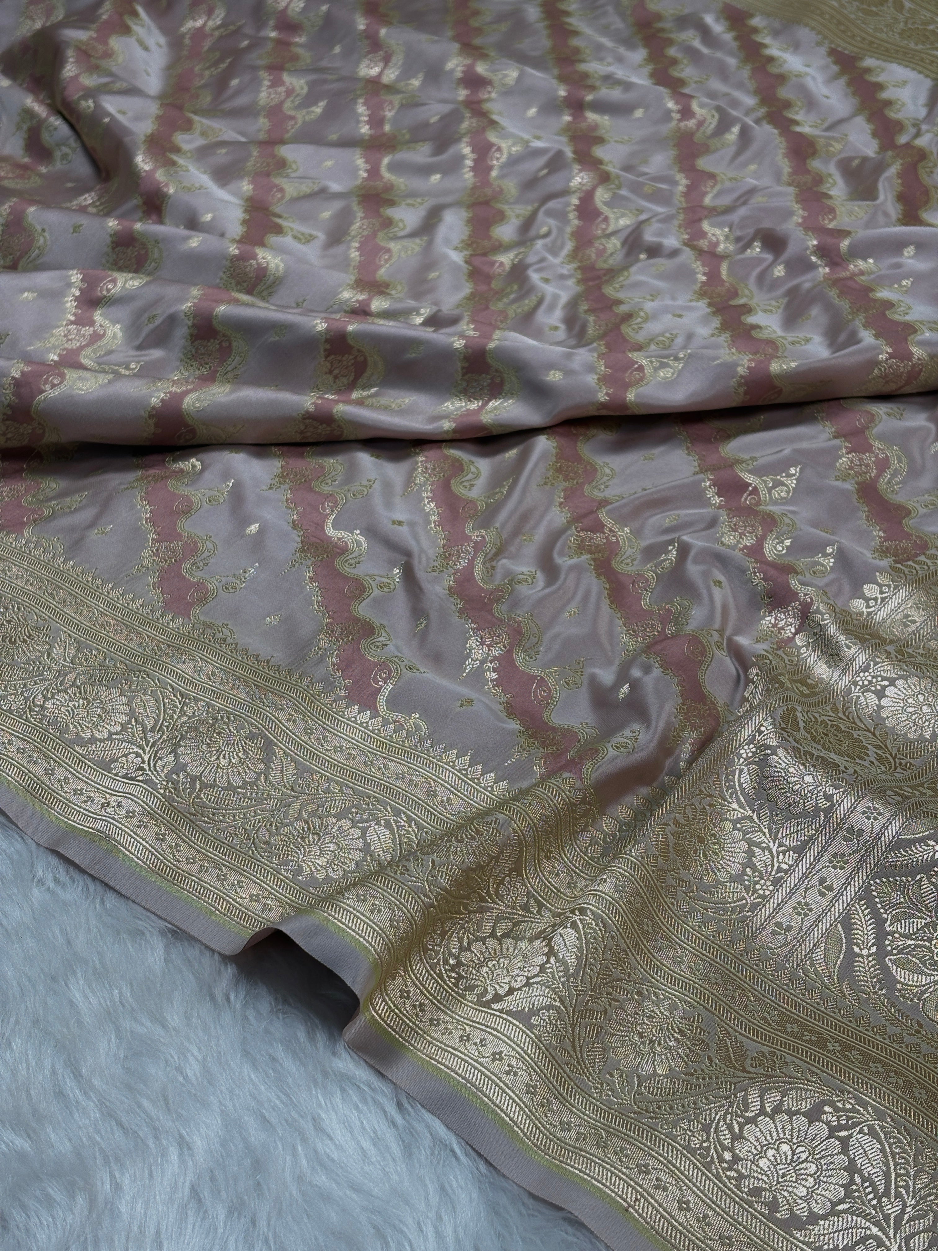 Mashru Katan Banarasi Saree
