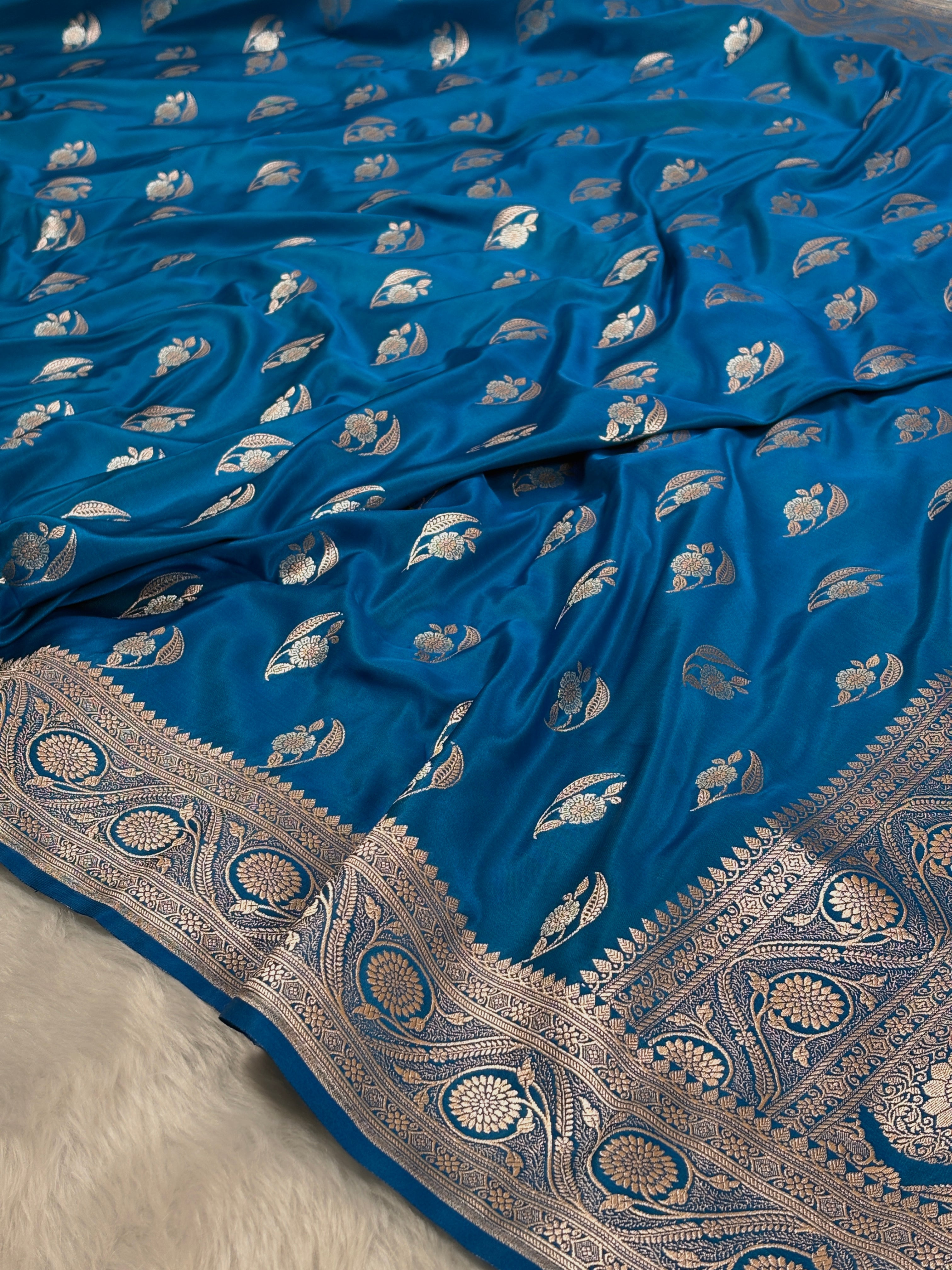 Mashru Katan Banarasi Saree