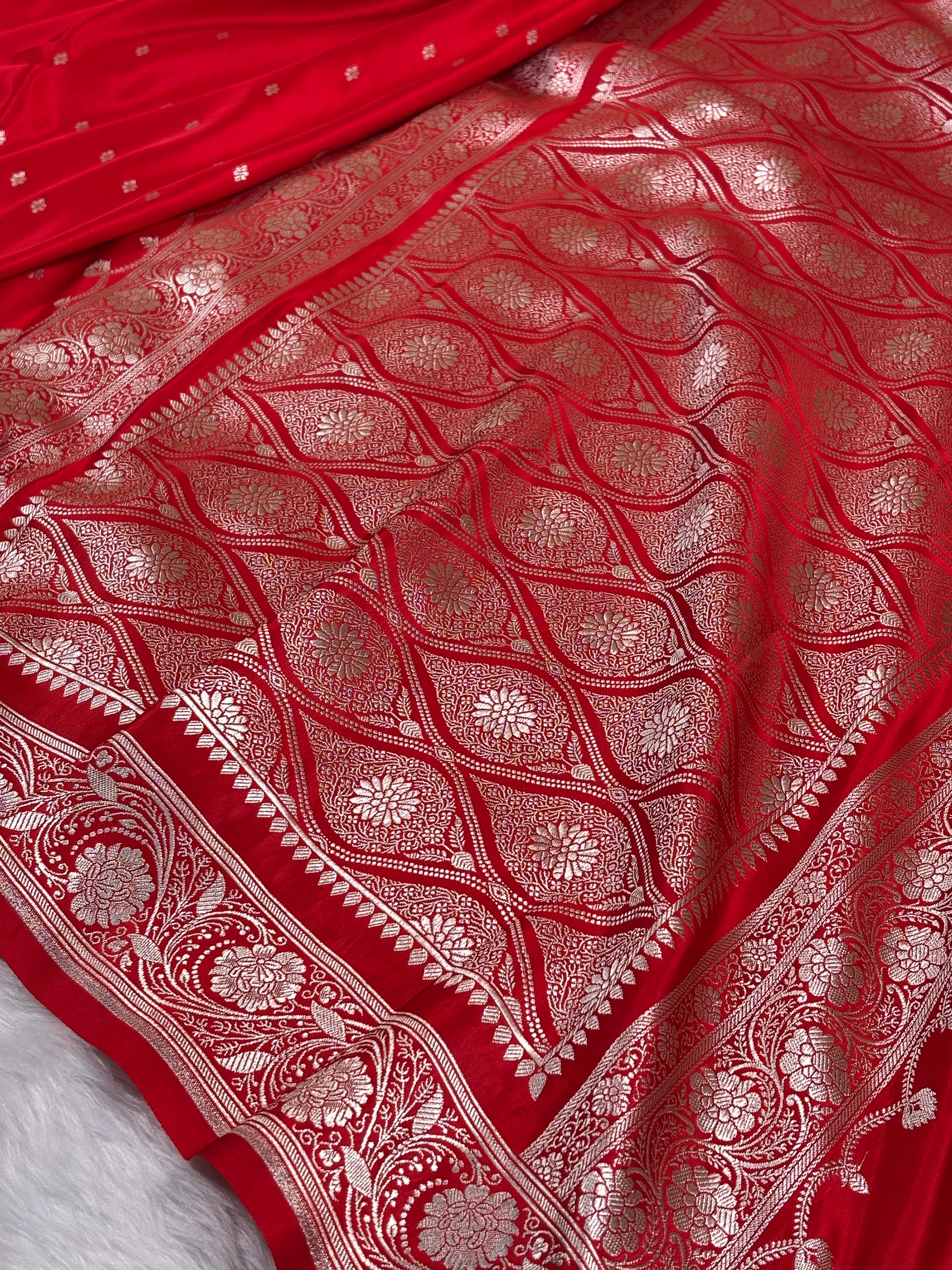 Mashru Katan Banarasi Saree