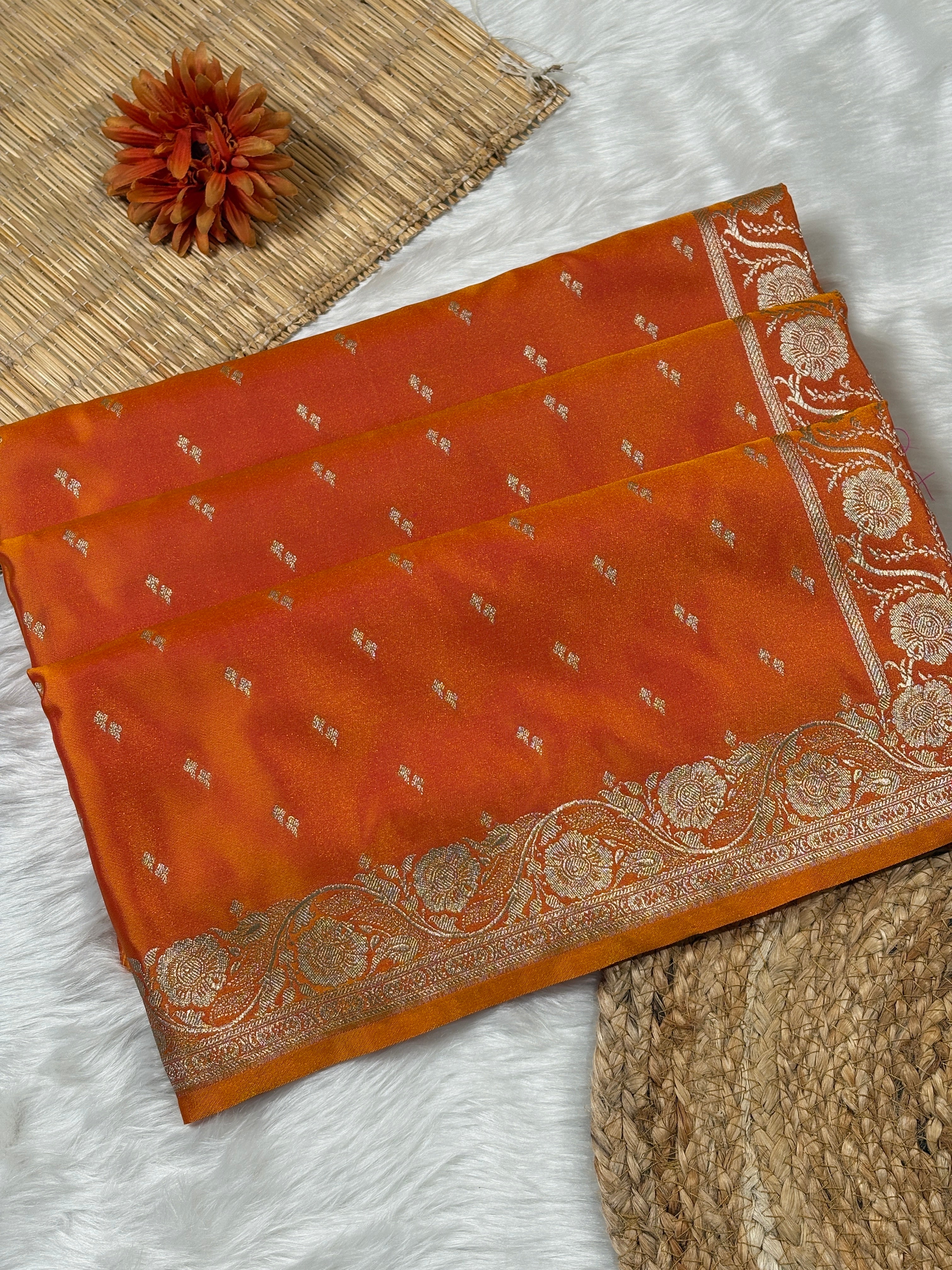 Mashru Katan Banarasi Saree