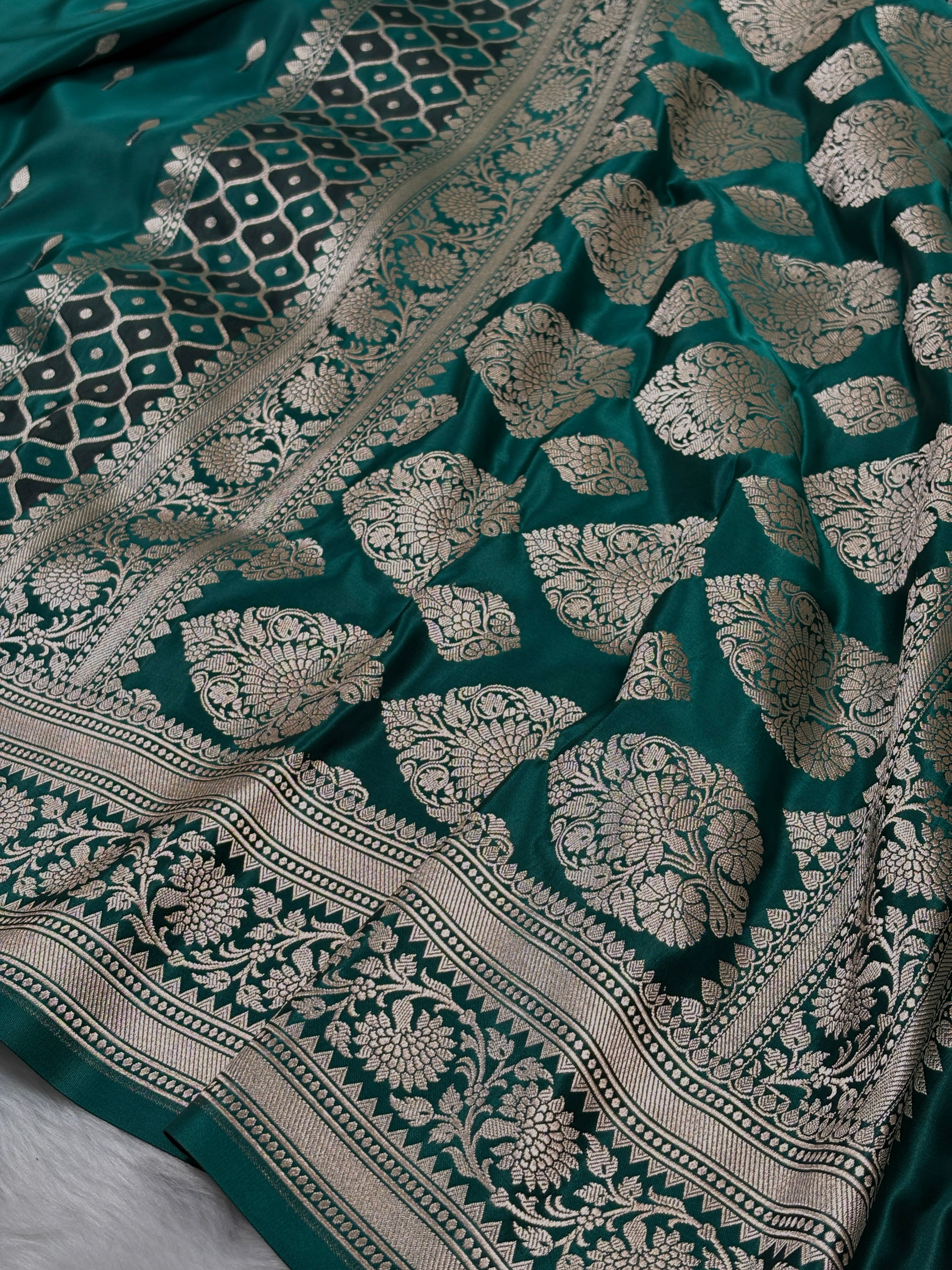 Mashru Katan Banarasi Saree