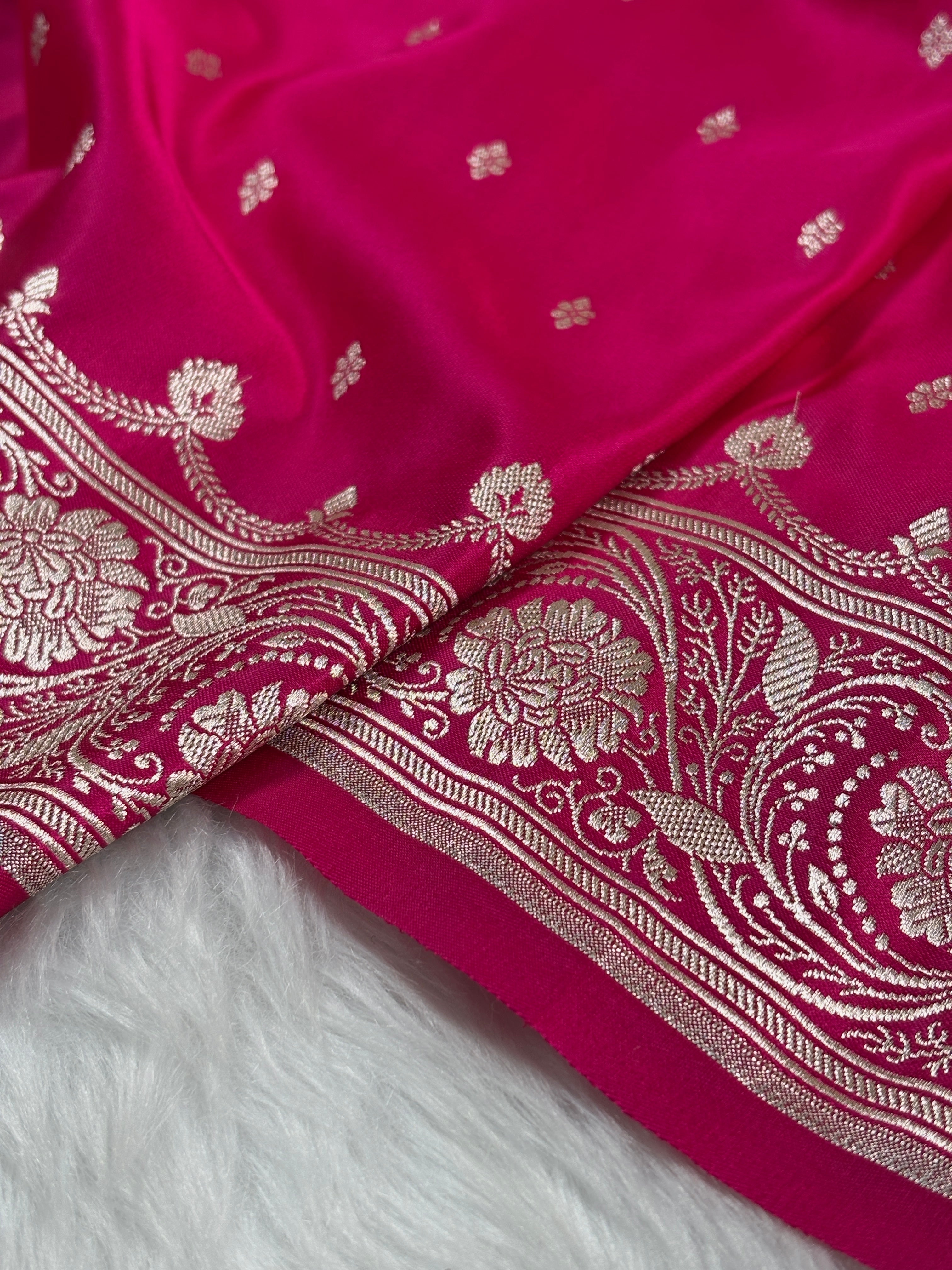 Mashru Katan Banarasi Saree