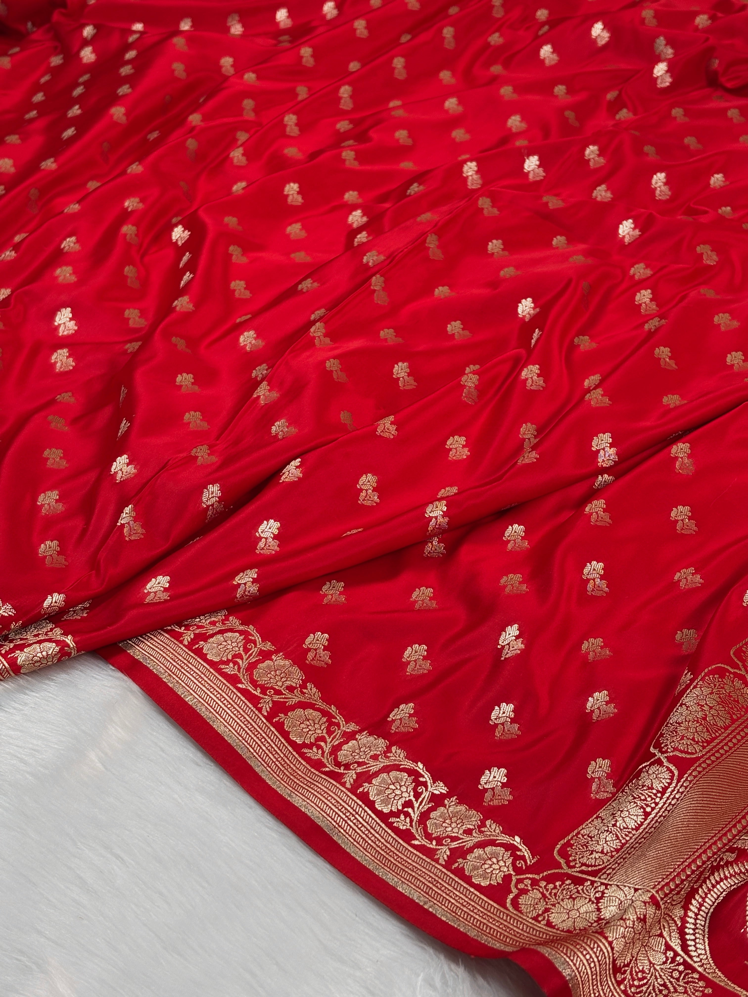 Mashru Katan Banarasi Saree