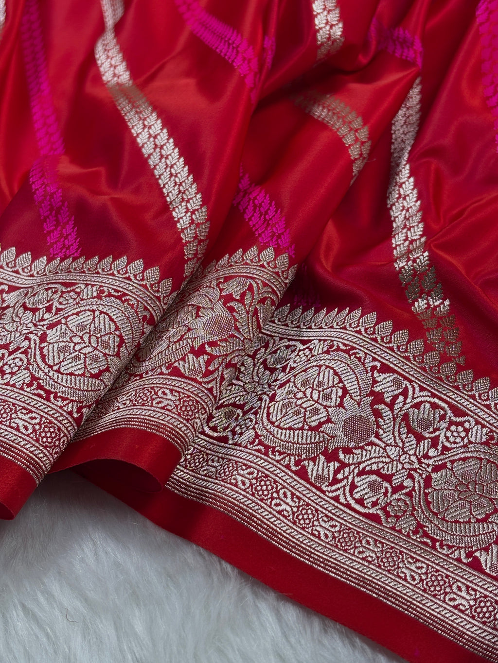 Mashru Katan Banarasi Saree