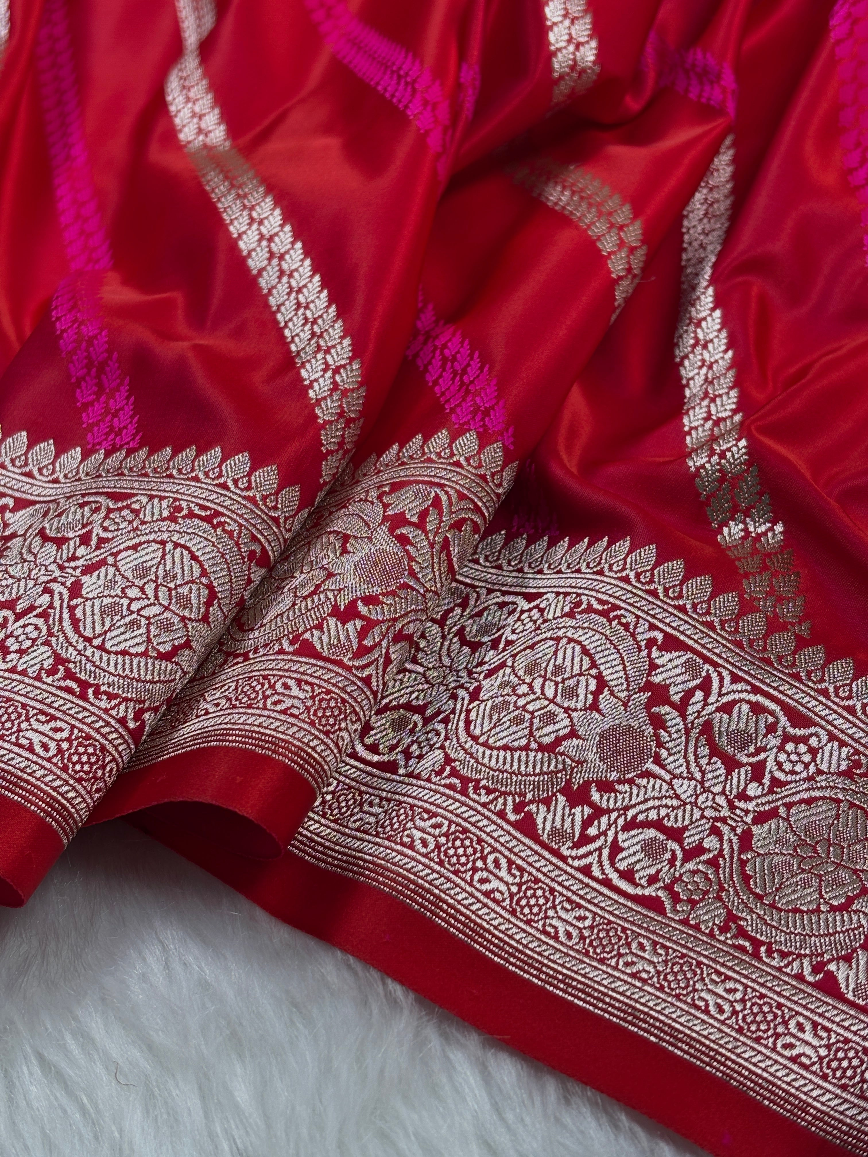 Mashru Katan Banarasi Saree