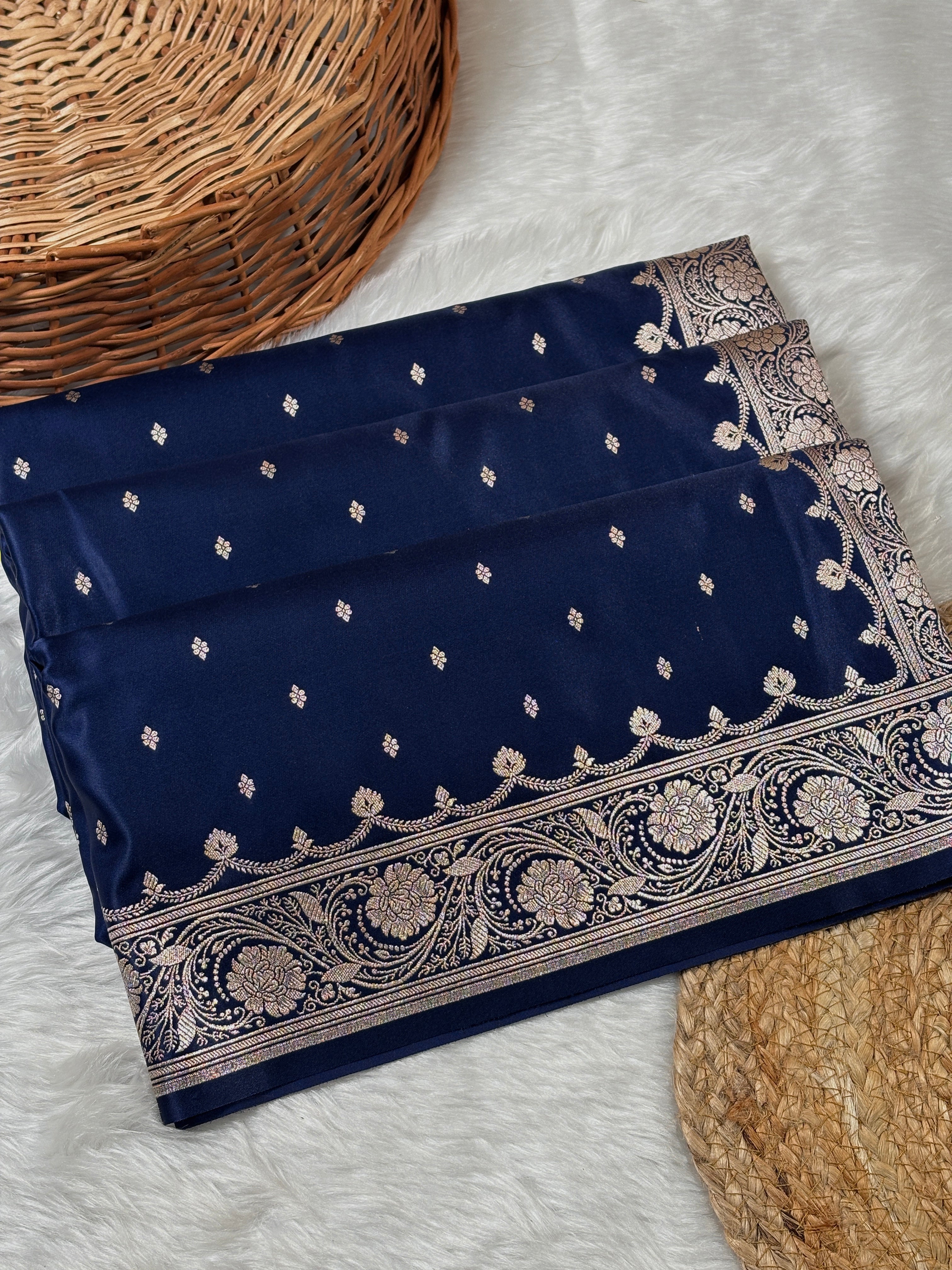 Mashru Katan Banarasi Saree