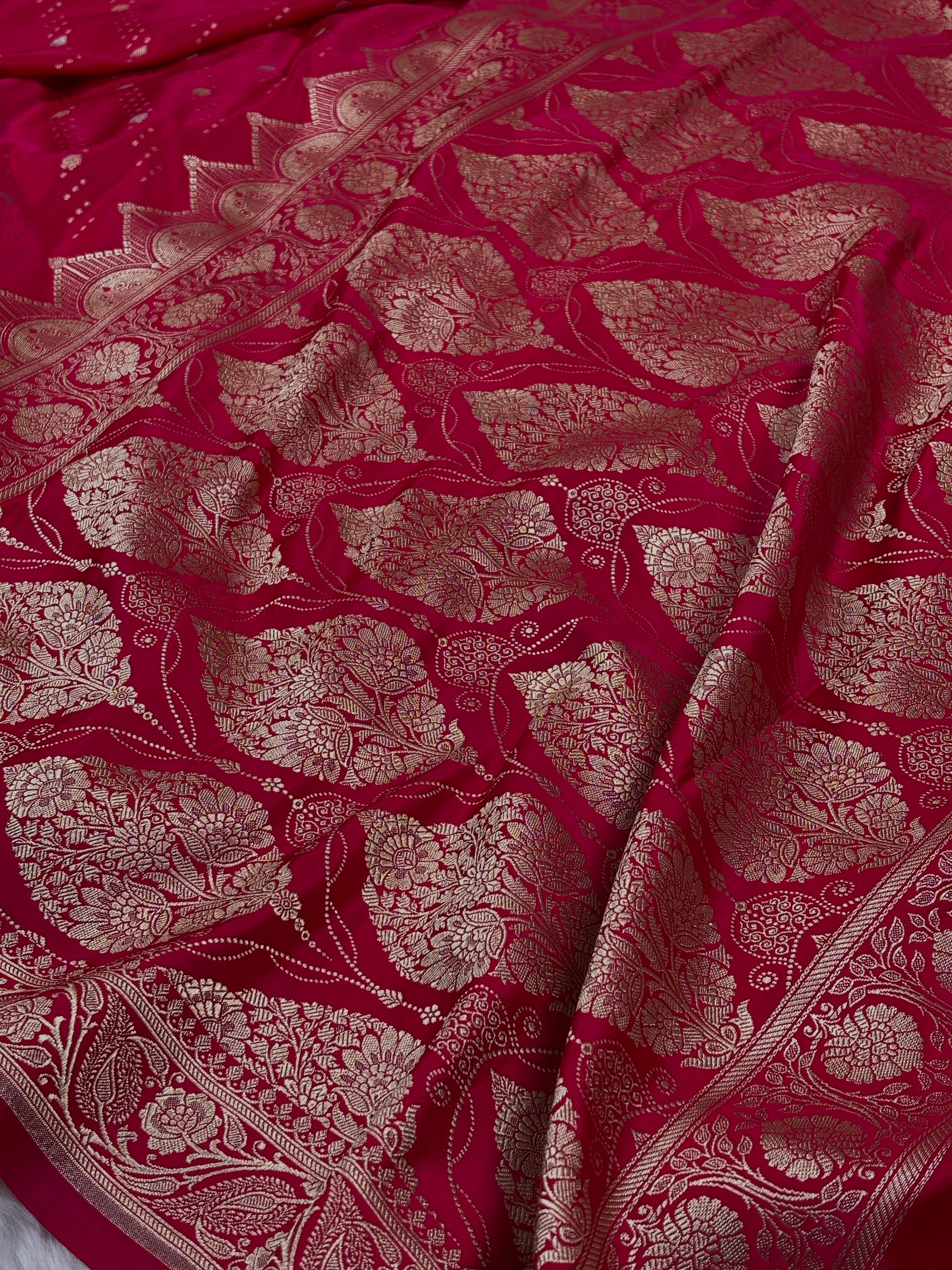 Mashru Katan Banarasi Saree