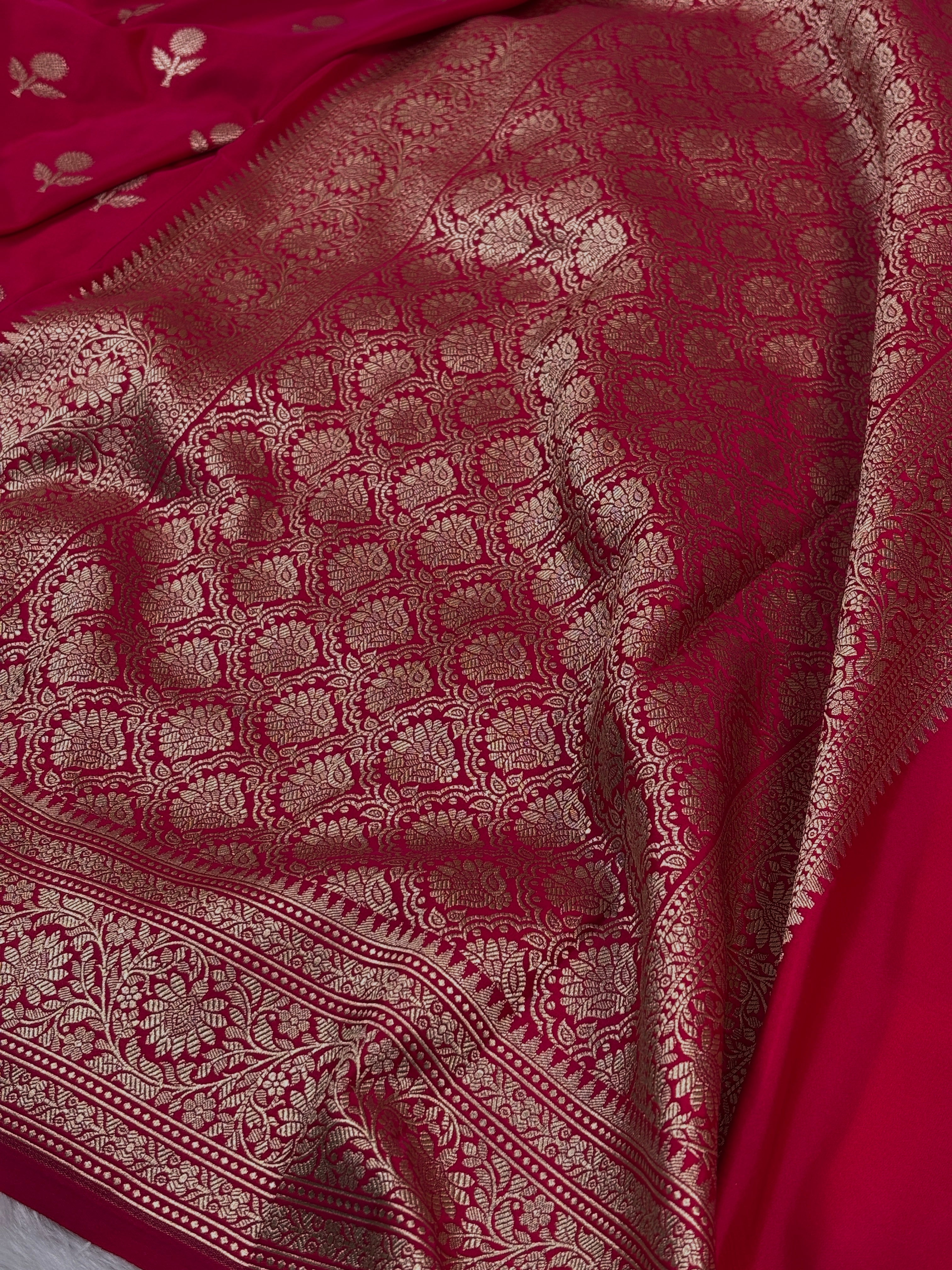Mashru Katan Banarasi Saree