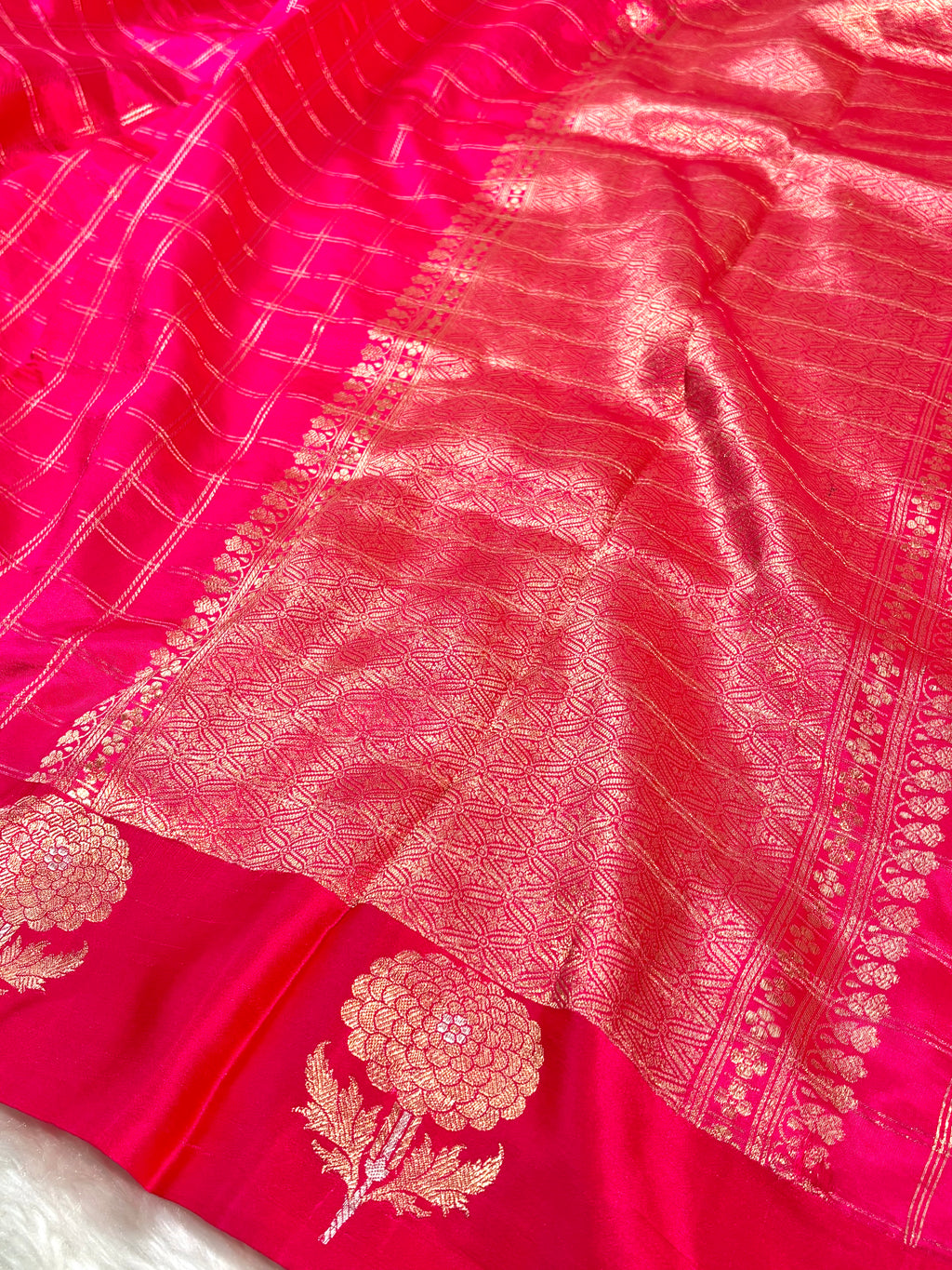 Pure Katan Alfi Handloom Banarasi Saree