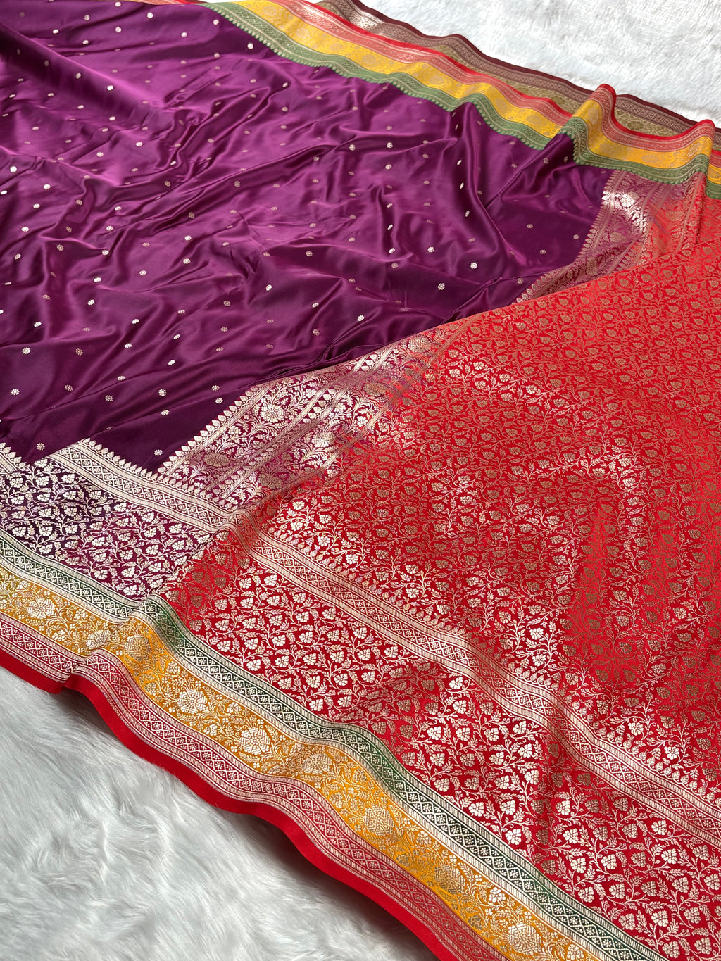 Mashru Katan Banarasi Saree