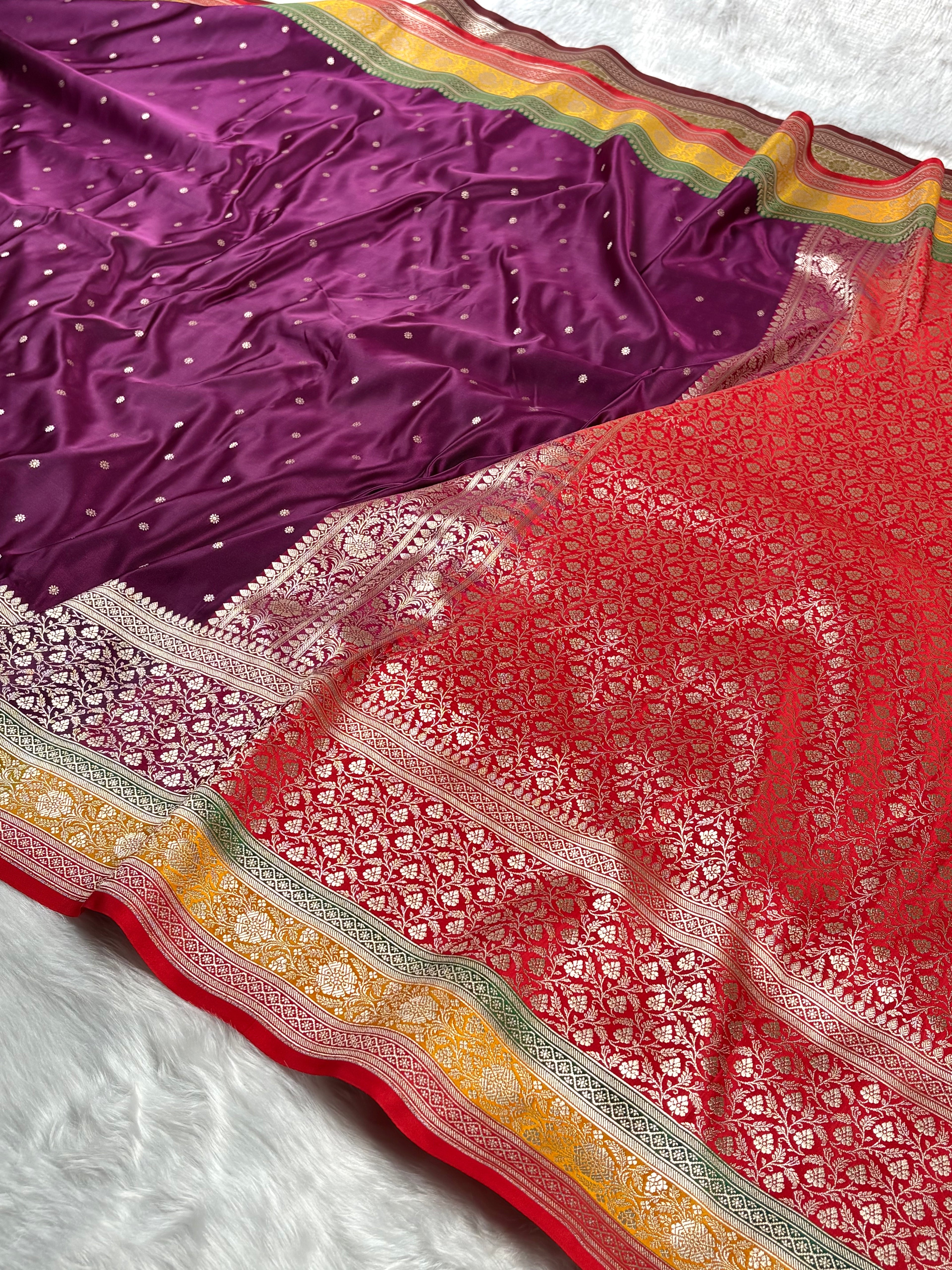 Mashru Katan Banarasi Saree