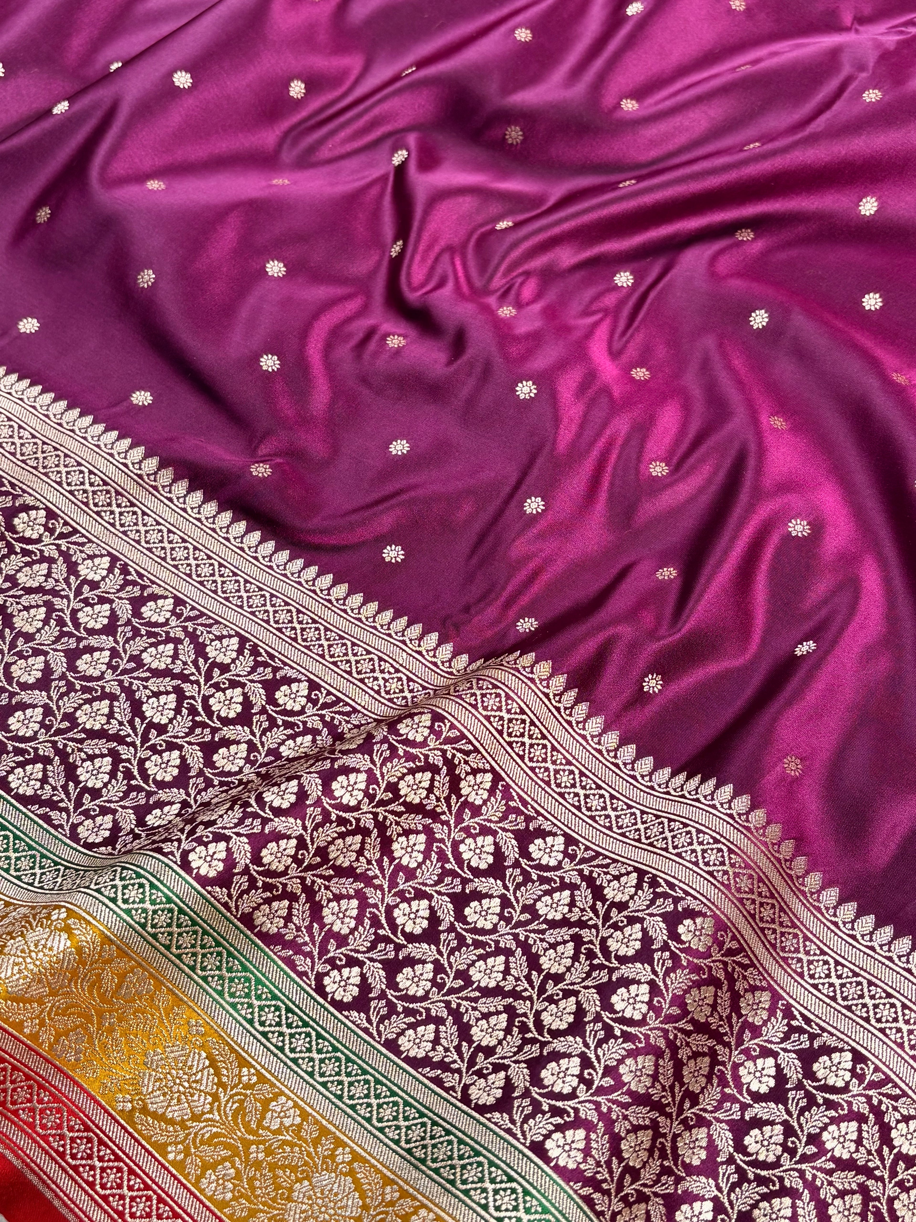 Mashru Katan Banarasi Saree