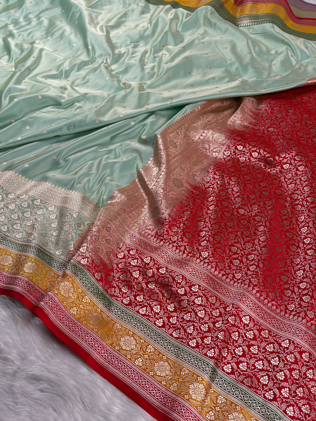 Mashru Katan Banarasi Saree