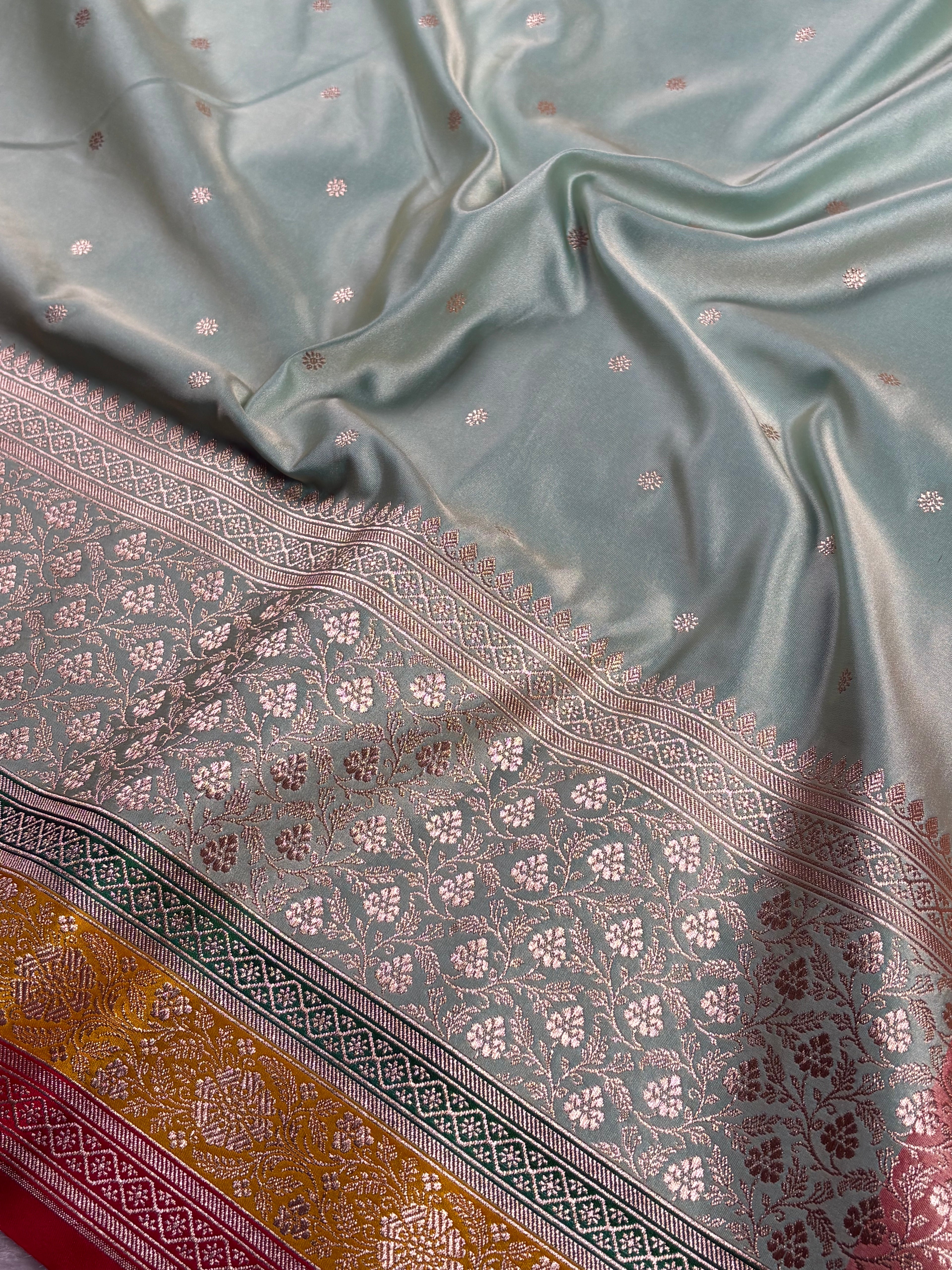 Mashru Katan Banarasi Saree
