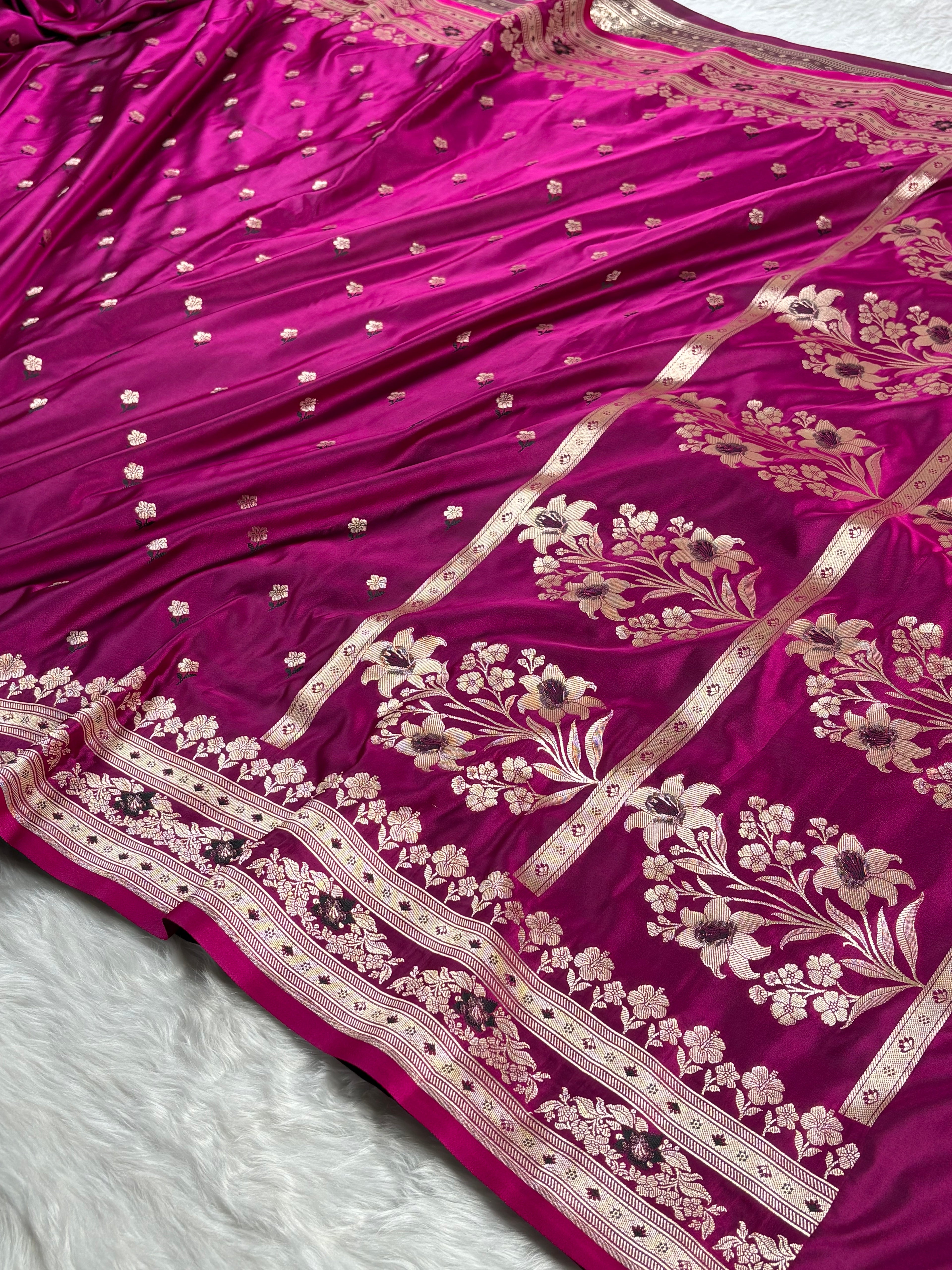 Mashru Katan Banarasi Saree