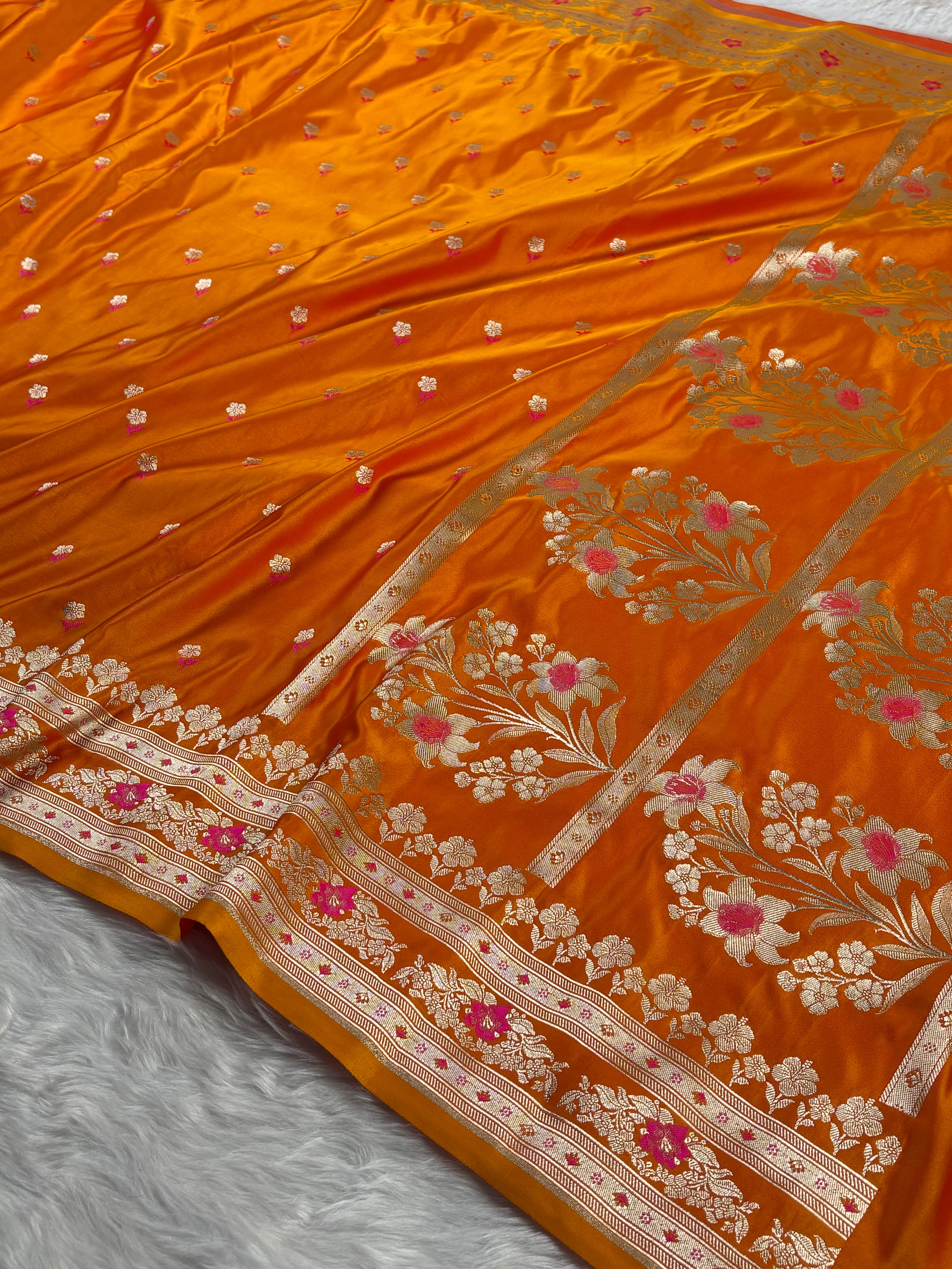 Mashru Katan Banarasi Saree