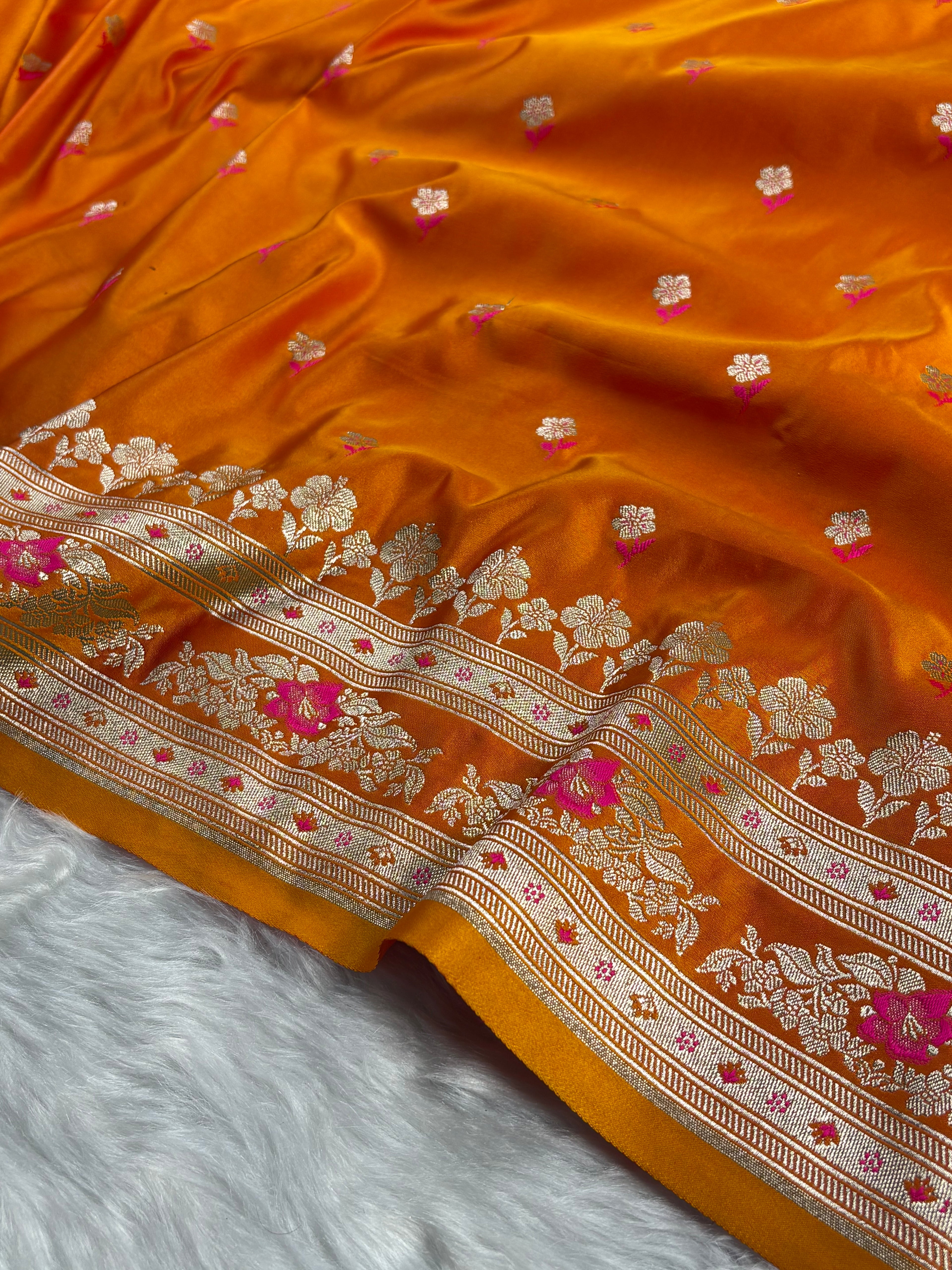 Mashru Katan Banarasi Saree