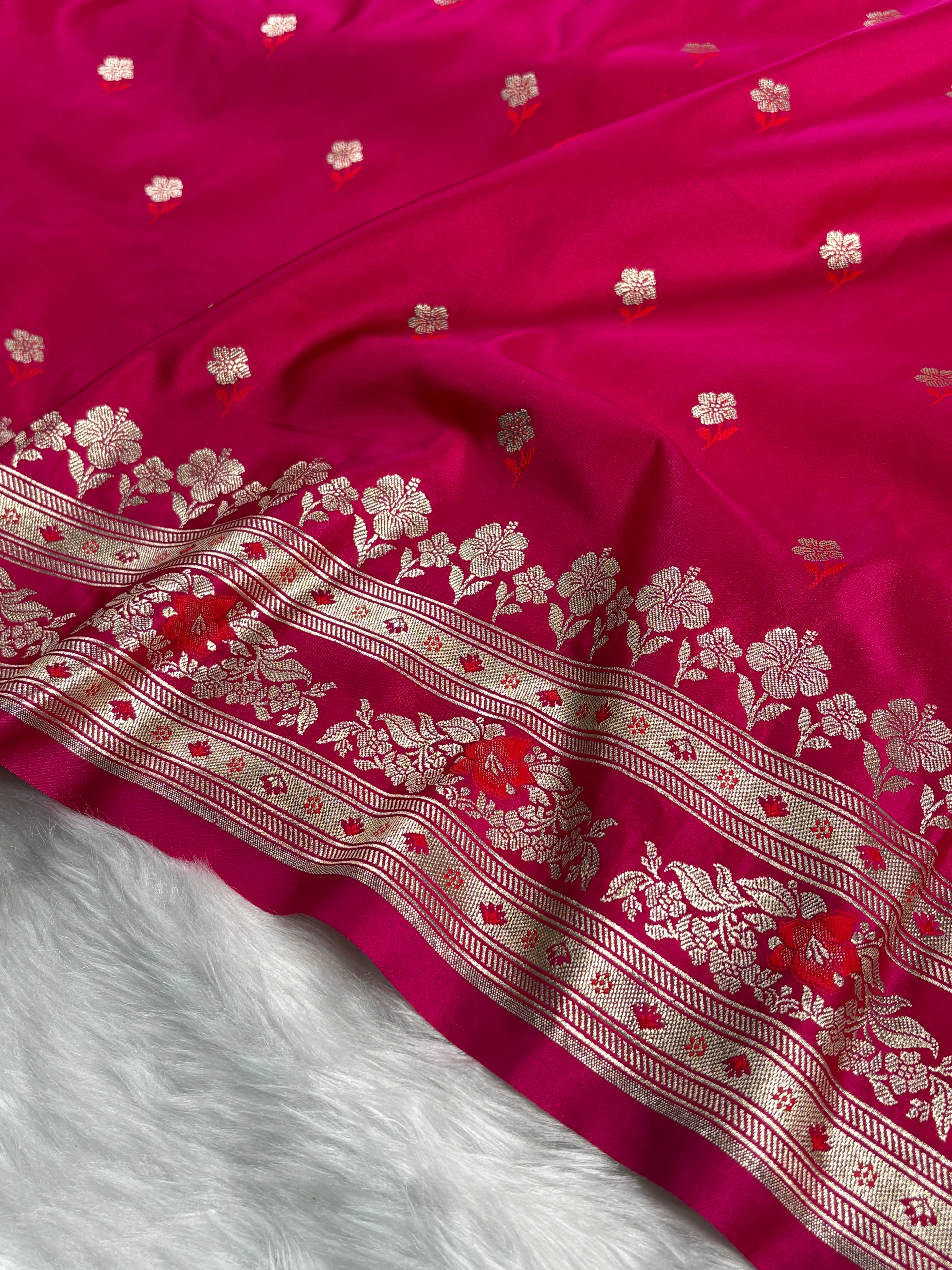 Mashru Katan Banarasi Saree