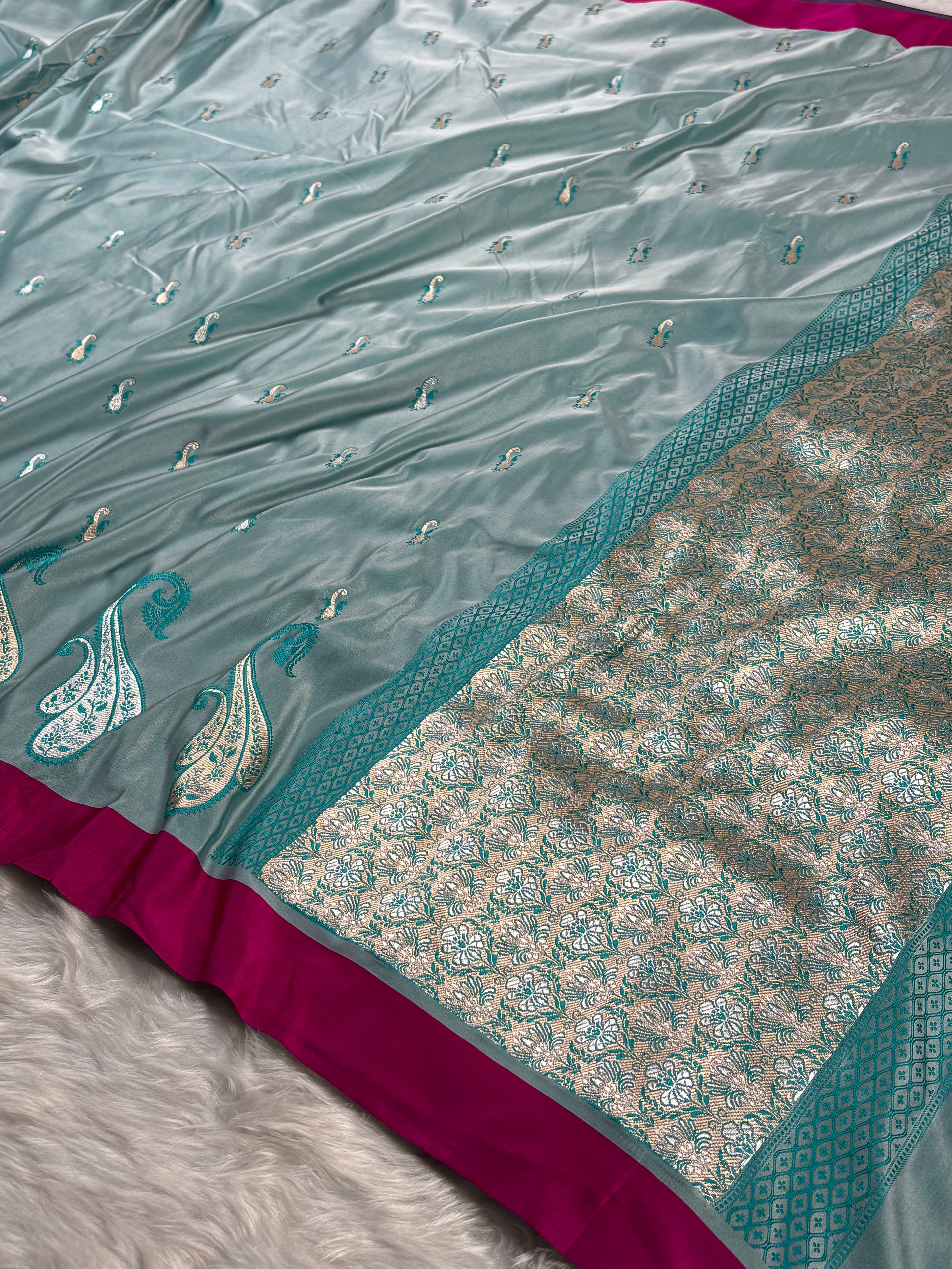 Mashru Katan Banarasi Saree