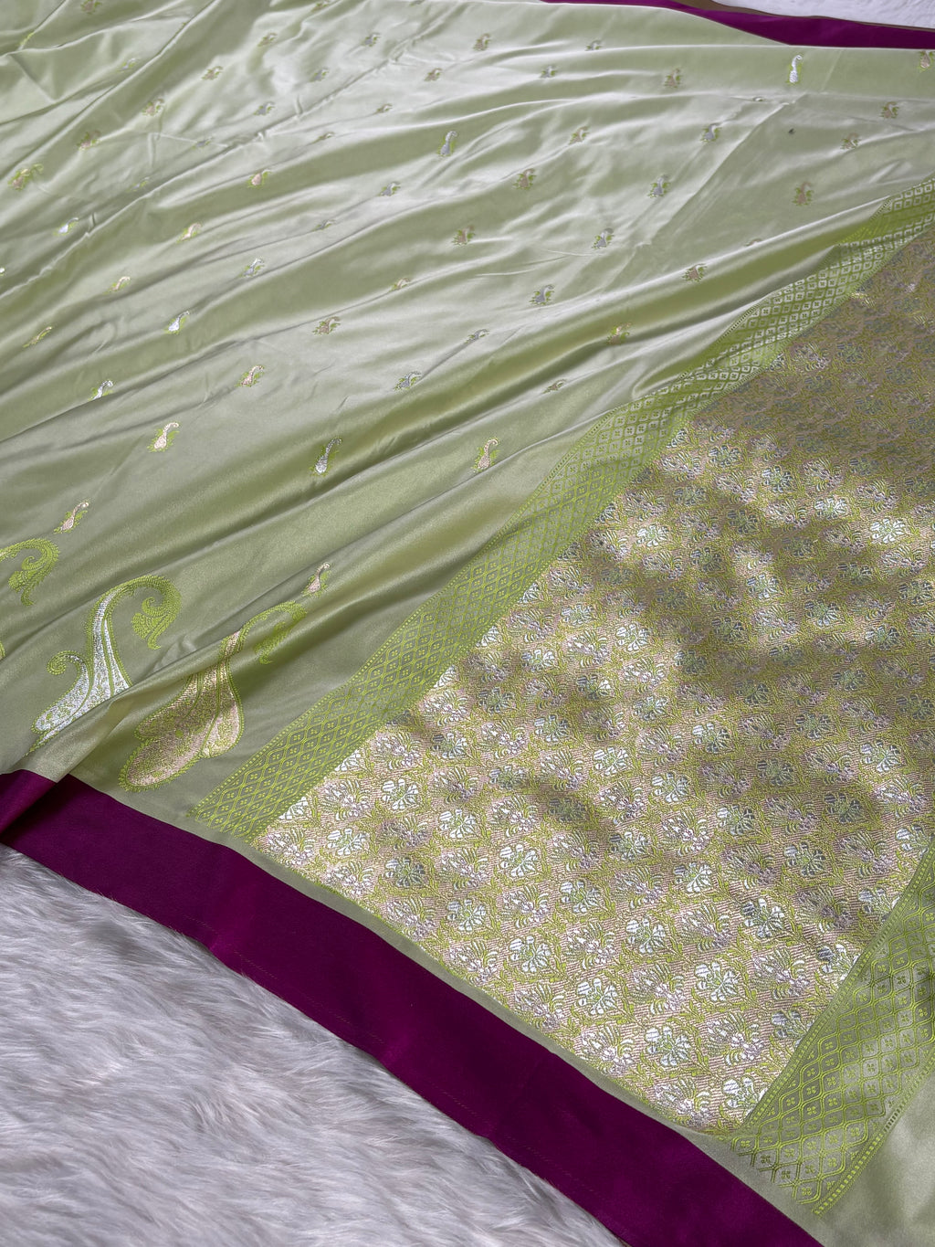 Mashru Katan Banarasi Saree