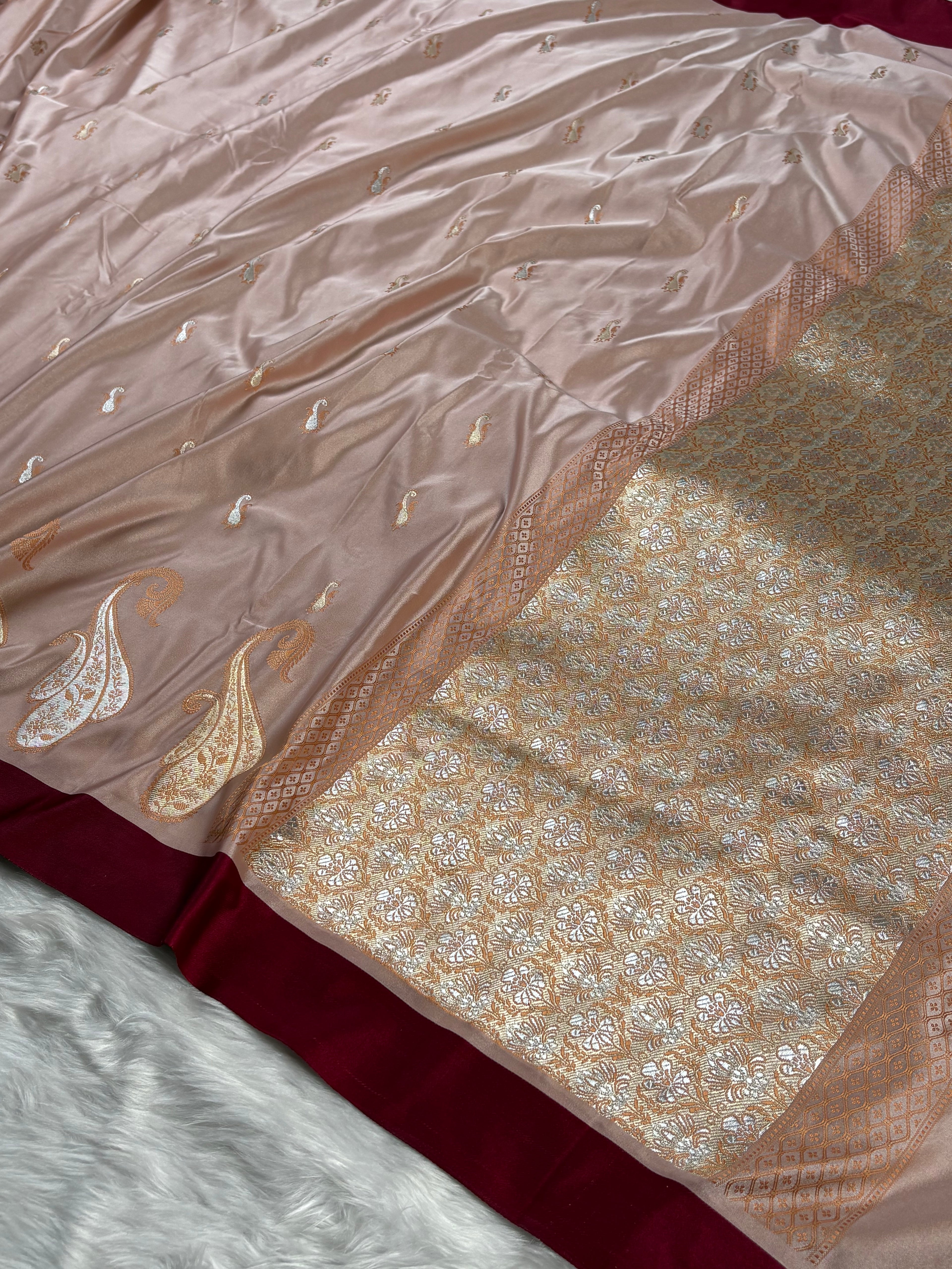 Mashru Katan Banarasi Saree