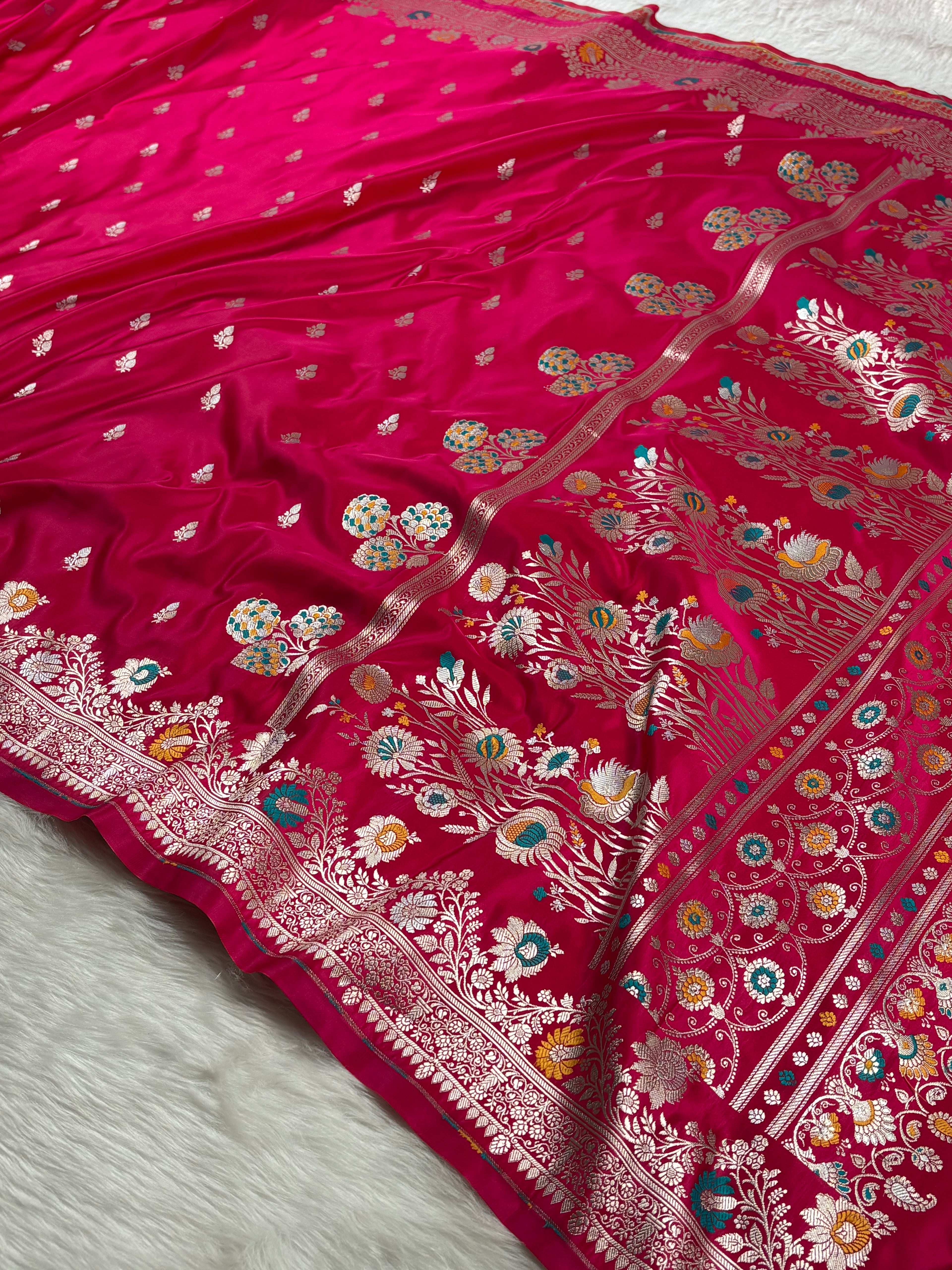Premium Mashru Katan Banarasi Saree