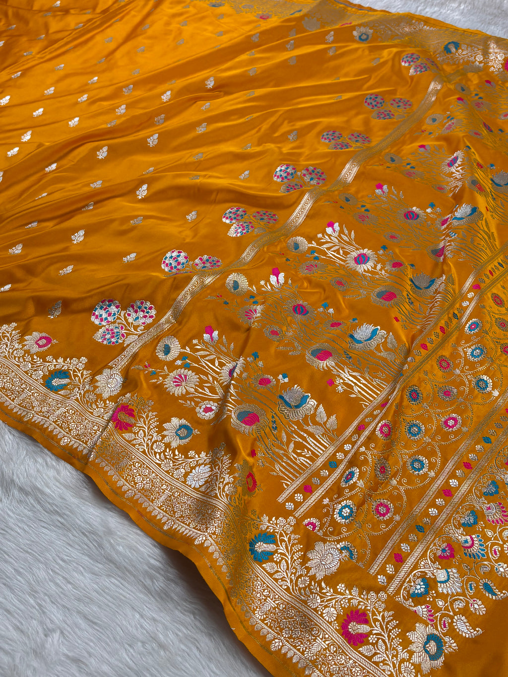 Premium Mashru Katan Banarasi Saree