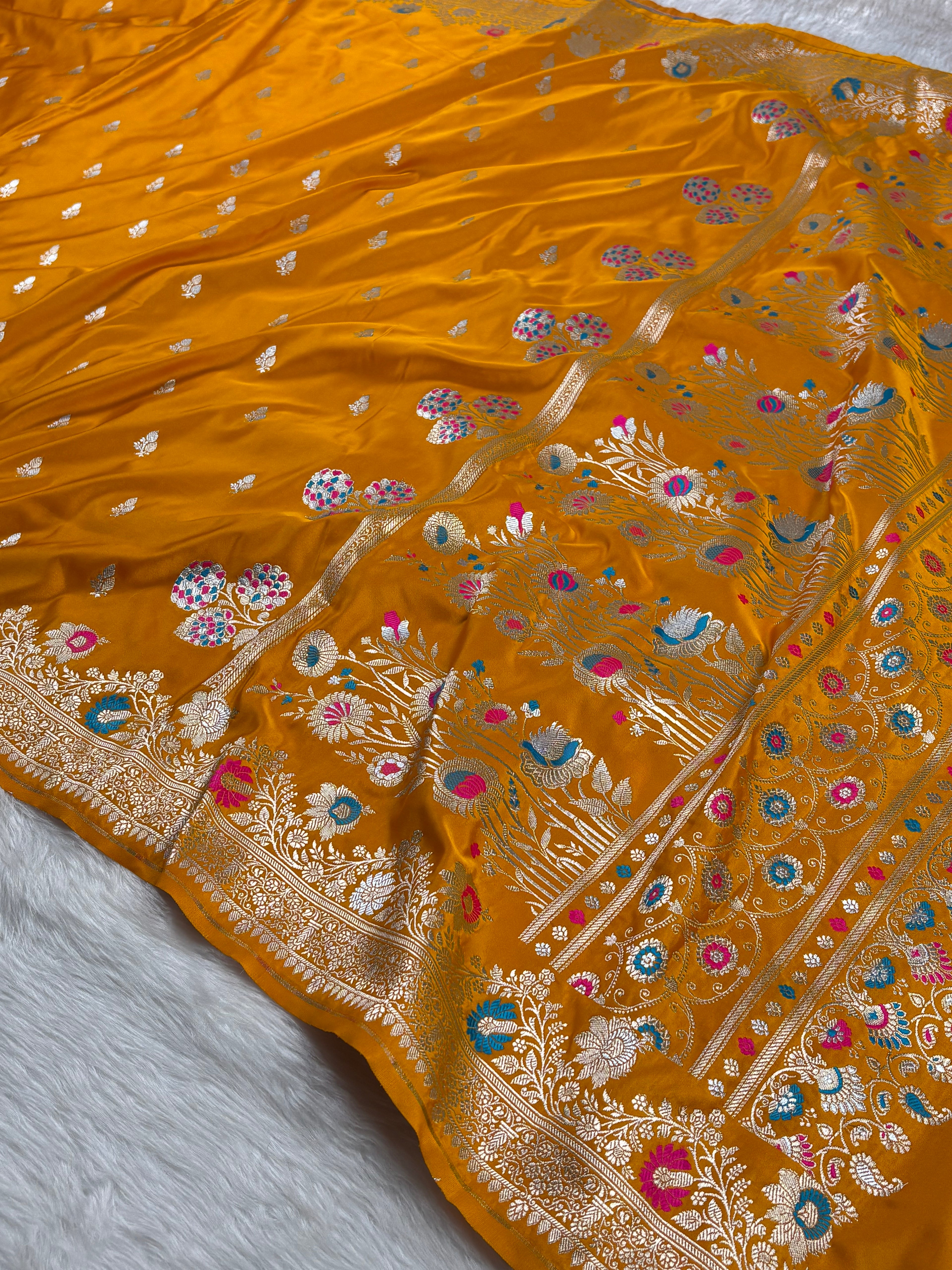 Premium Mashru Katan Banarasi Saree