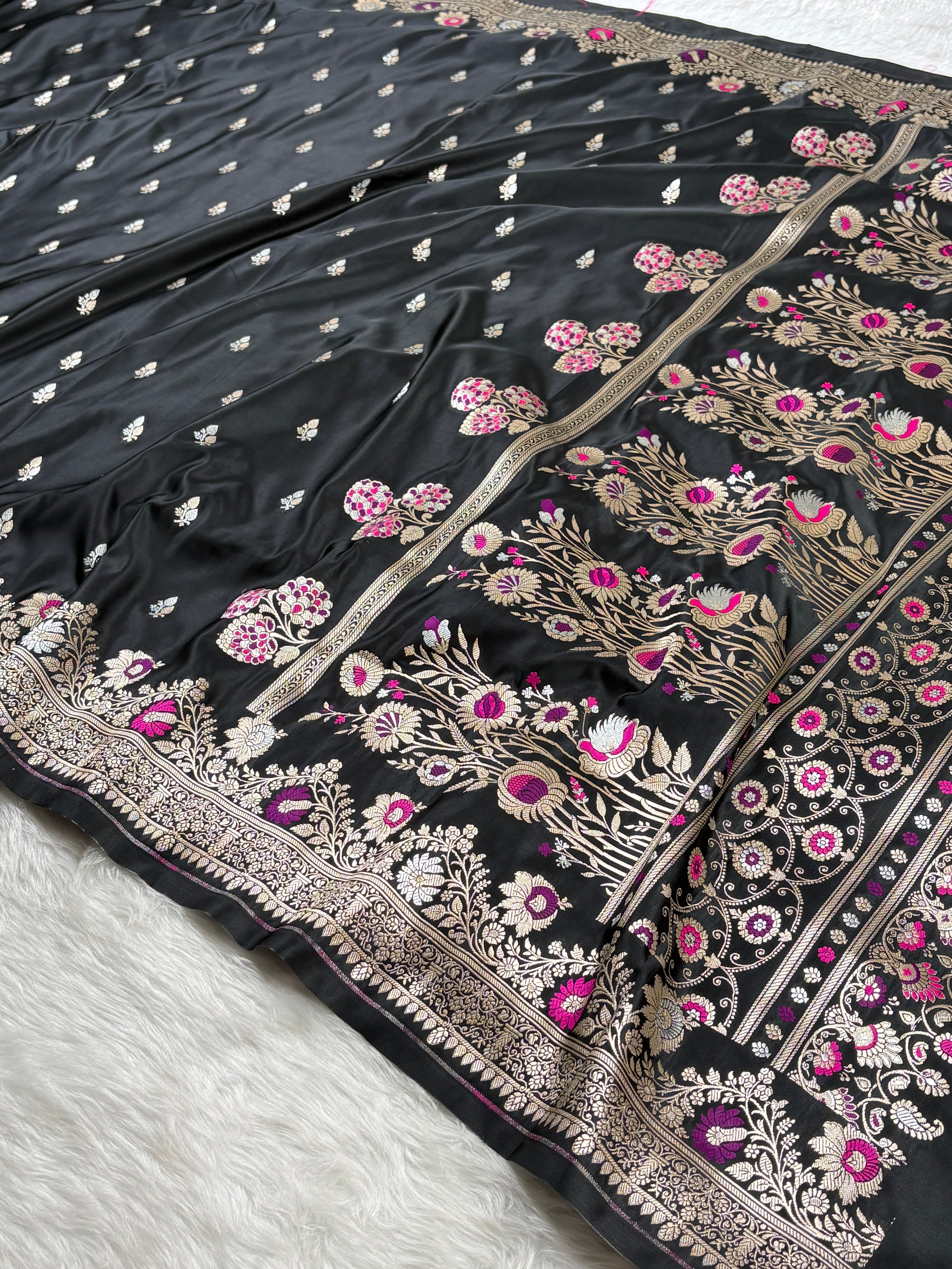 Premium Mashru Katan Banarasi Saree