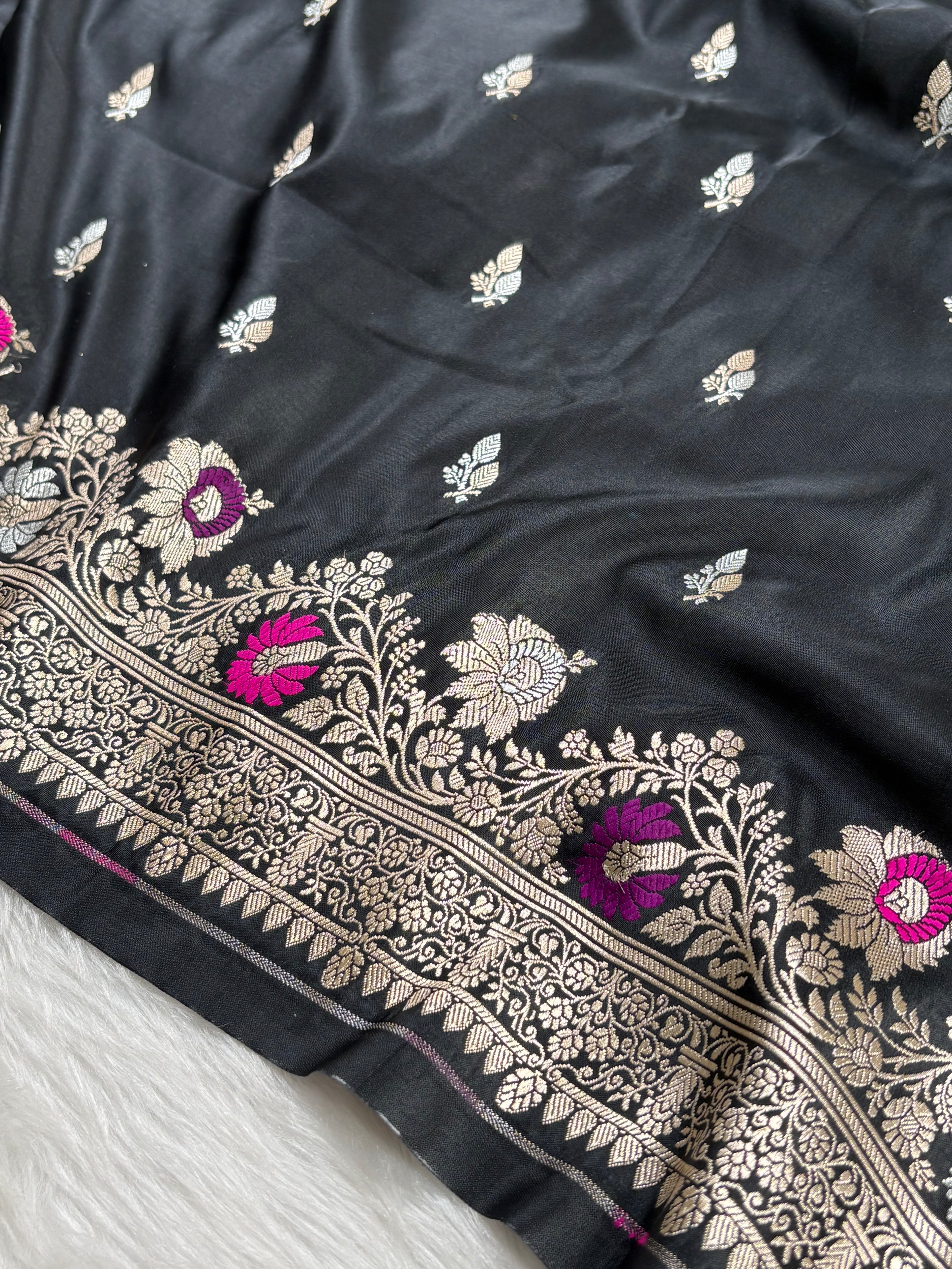 Premium Mashru Katan Banarasi Saree