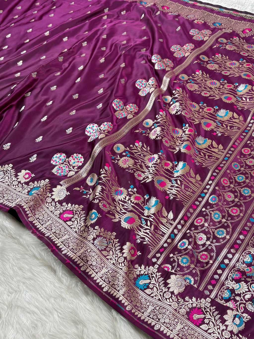 Premium Masrhu Katan Banarasi Saree