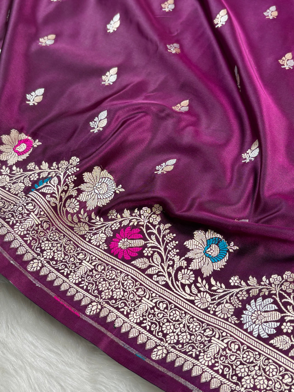 Premium Masrhu Katan Banarasi Saree