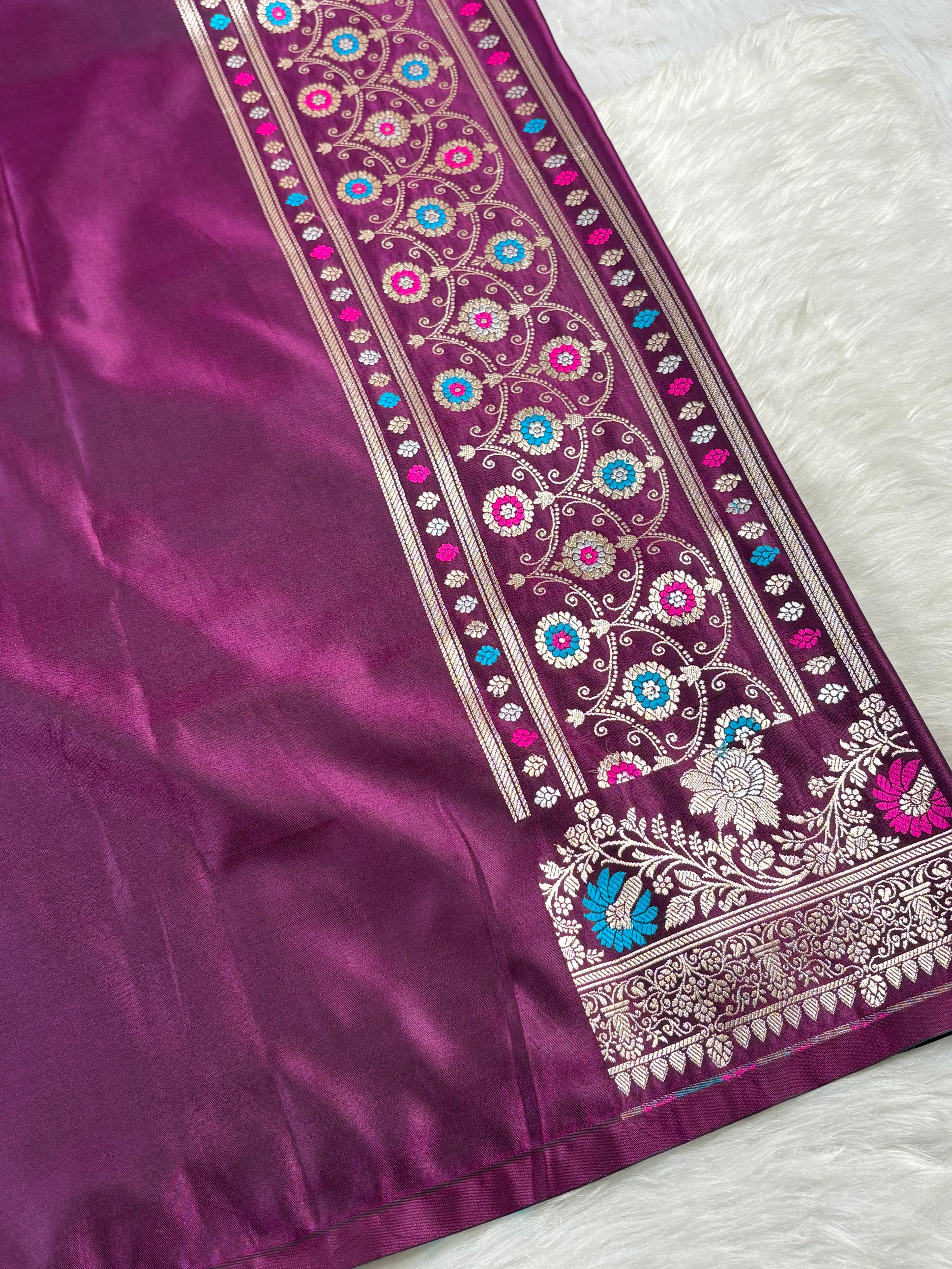 Premium Masrhu Katan Banarasi Saree
