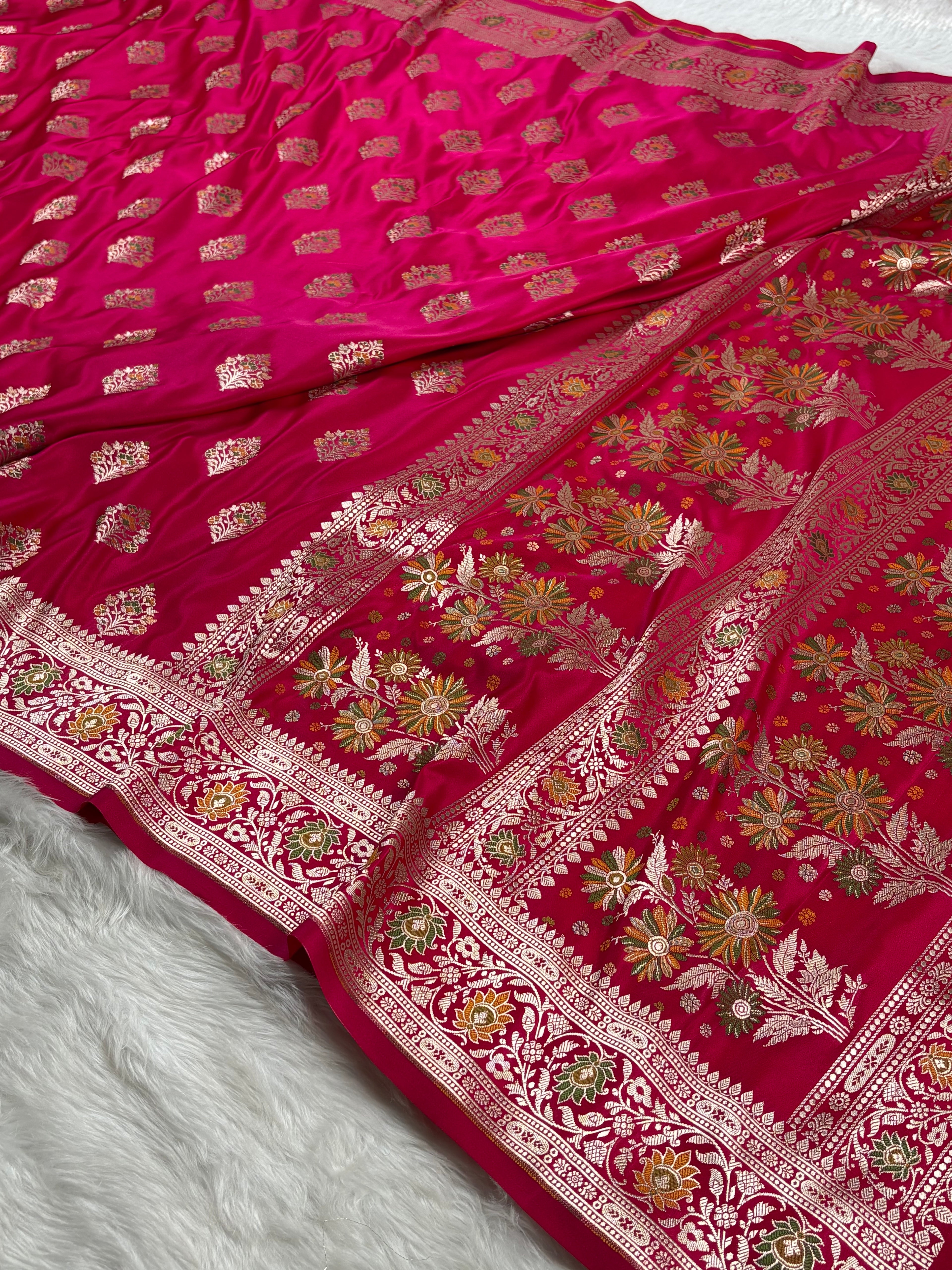 Premium Mashru Katan Banarasi Saree