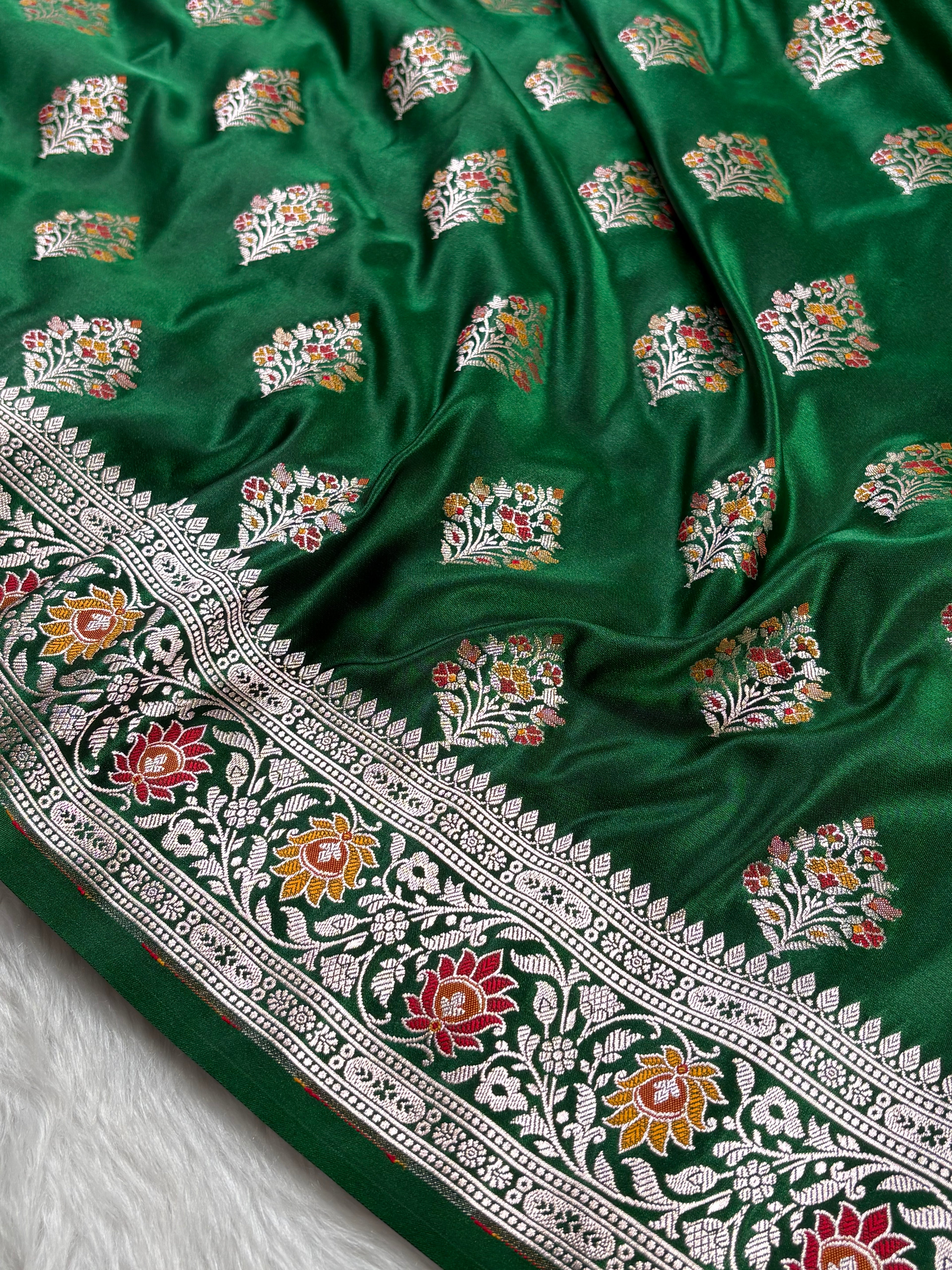 Premium Mashru Katan Banarasi Saree