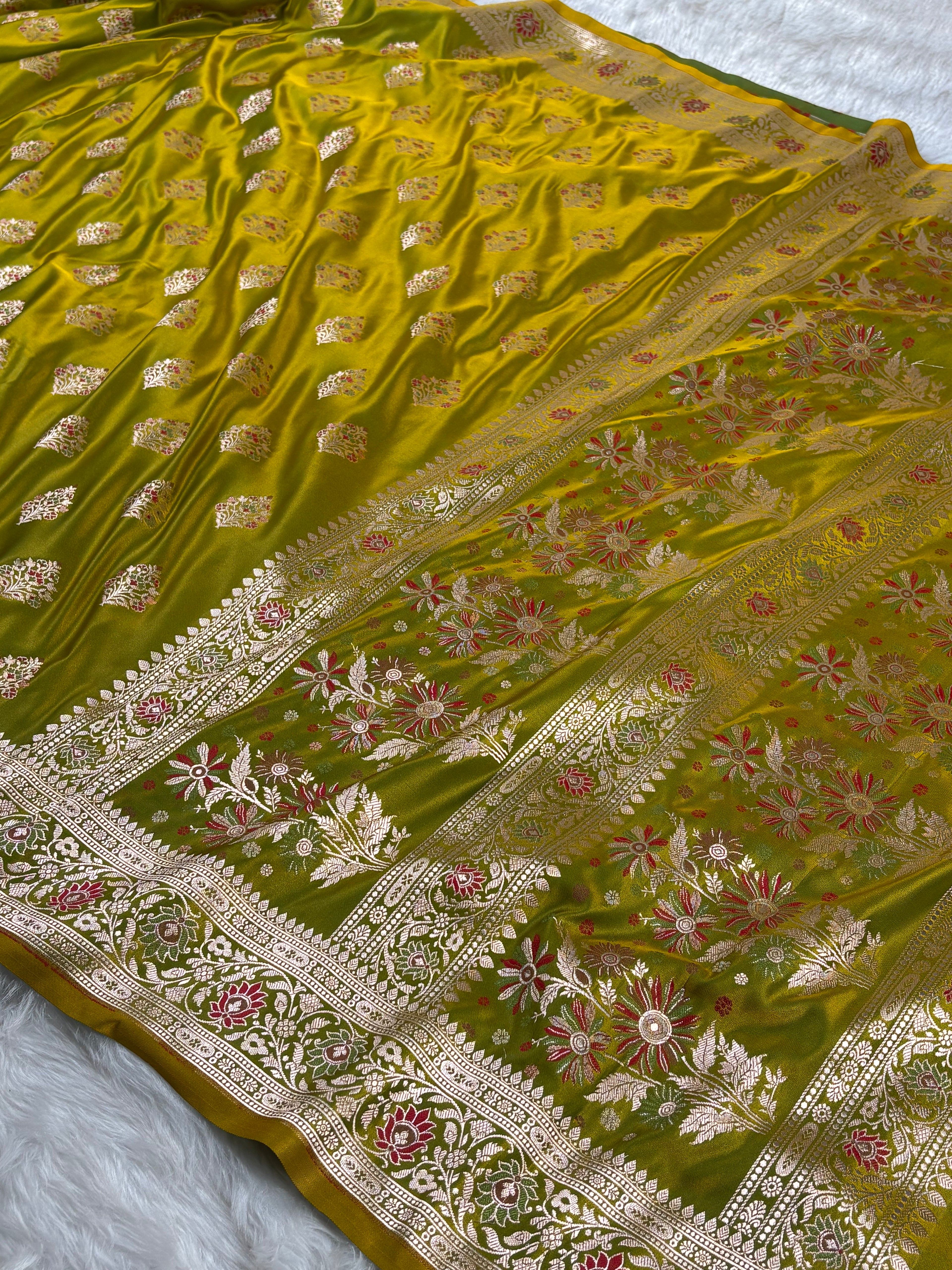 Premium Mashru Katan Banarasi Saree