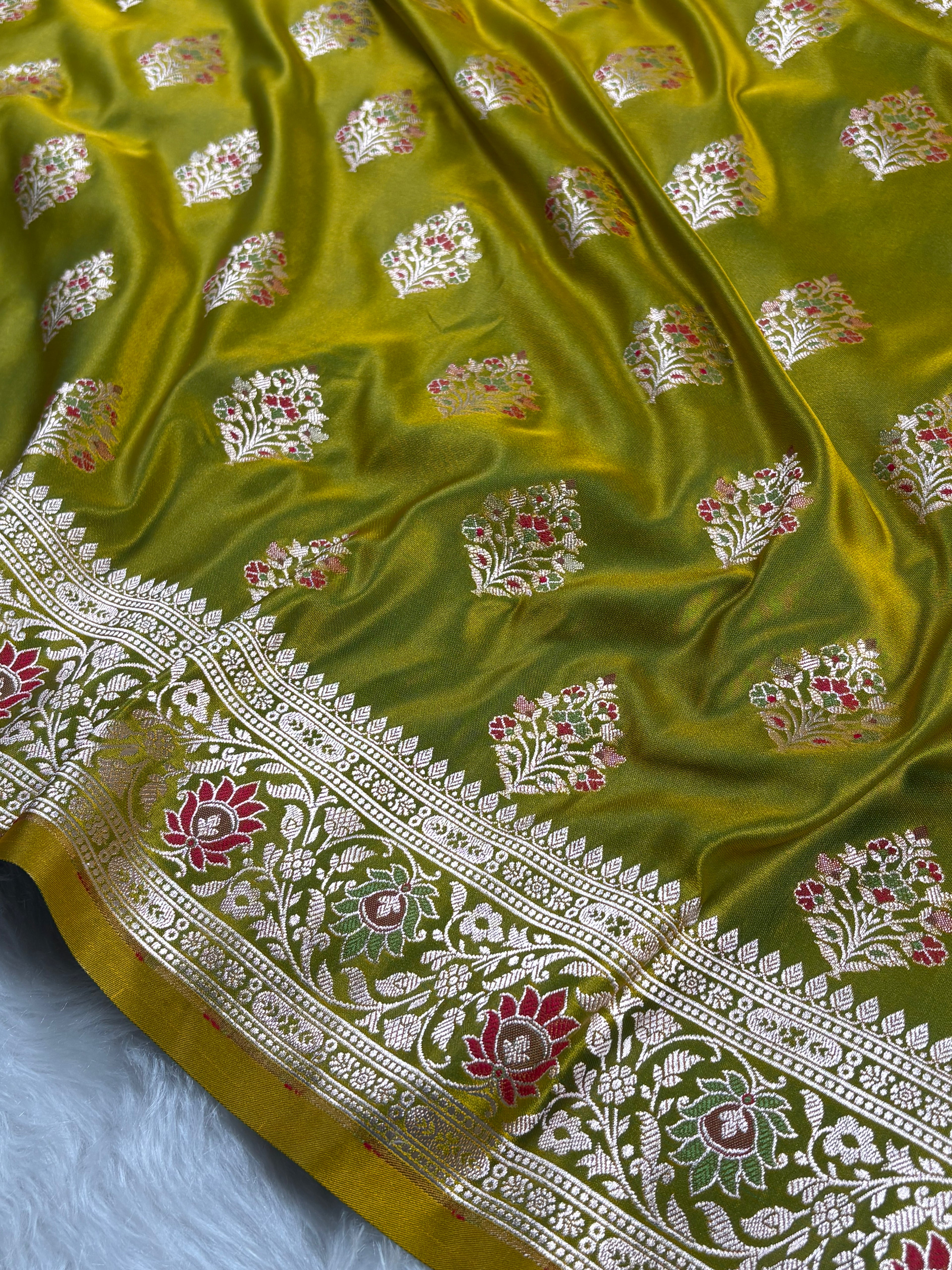 Premium Mashru Katan Banarasi Saree