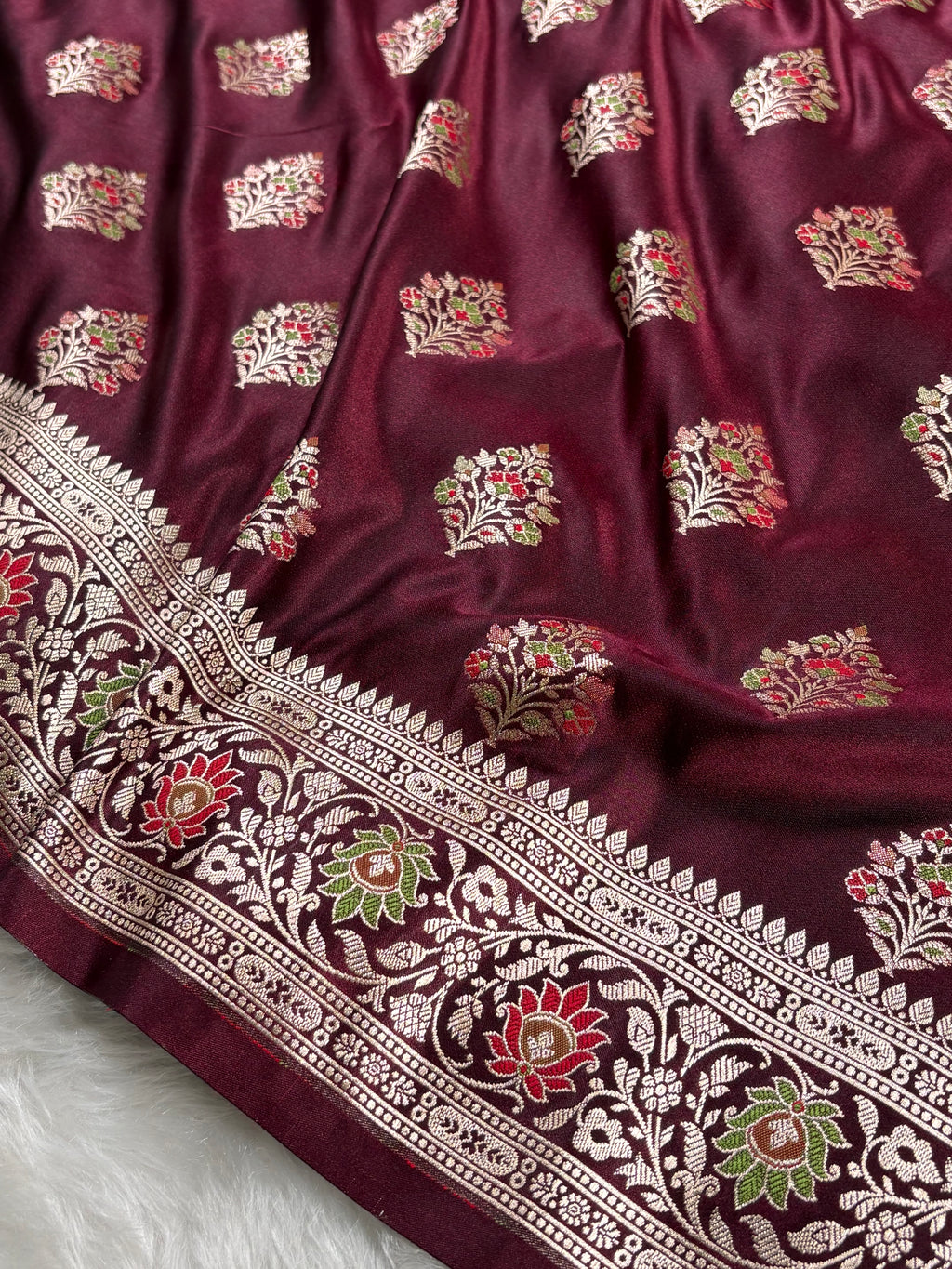 Premium Mashru Katan Banarasi Saree