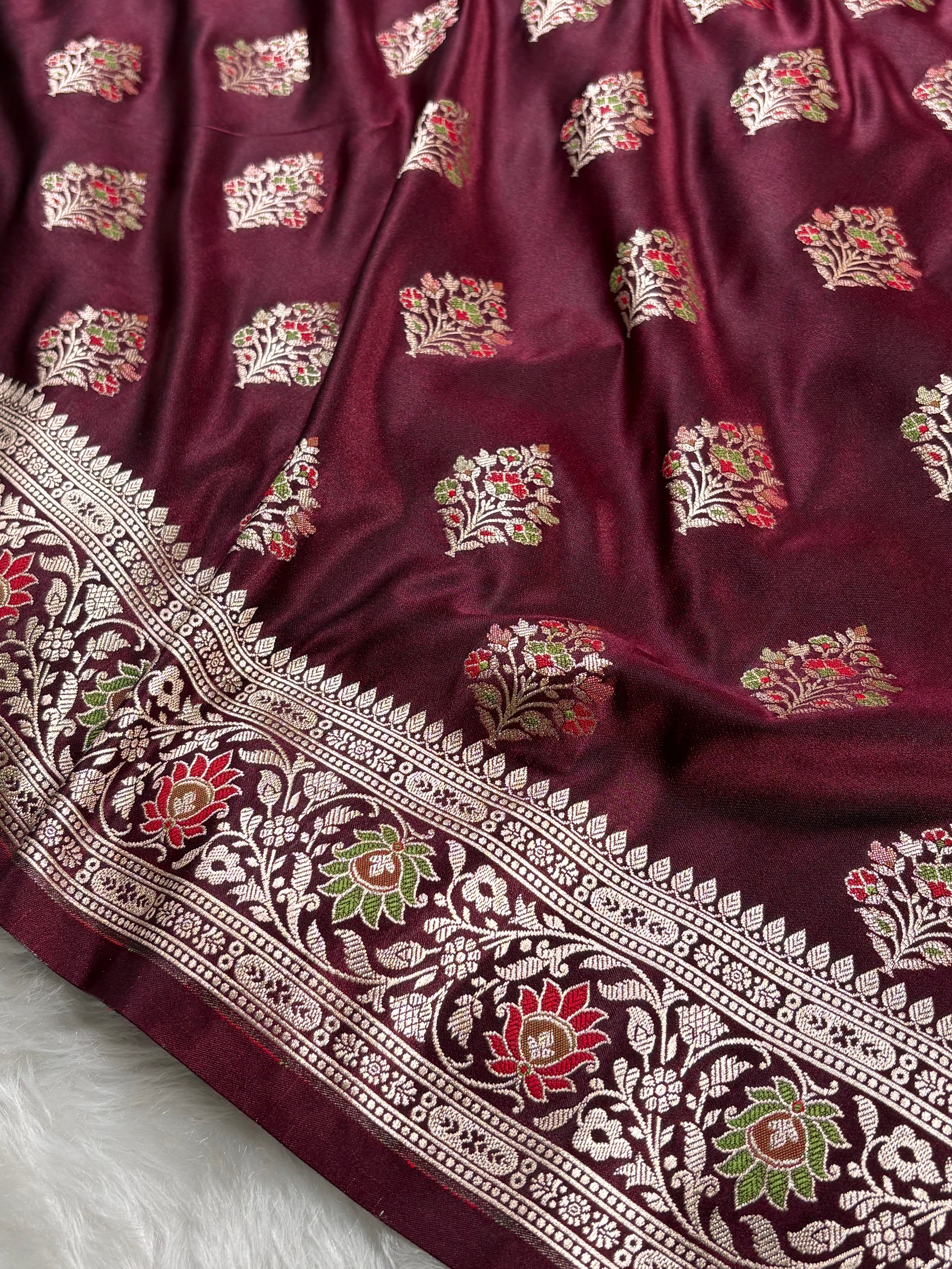 Premium Mashru Katan Banarasi Saree