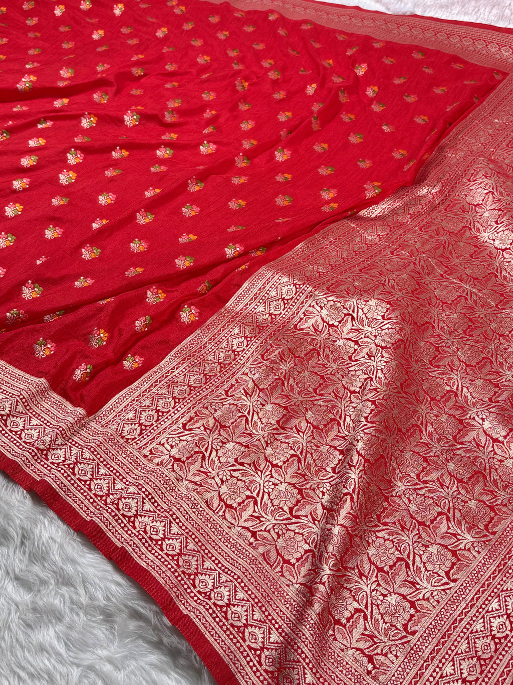 Banarasi Linen Pashmina Sareee