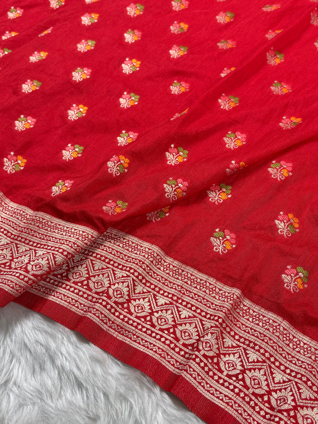 Banarasi Linen Pashmina Sareee