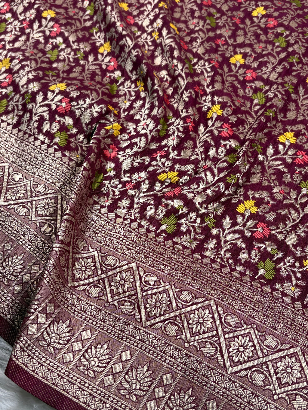 Banarasi Linen Pashmina Saree