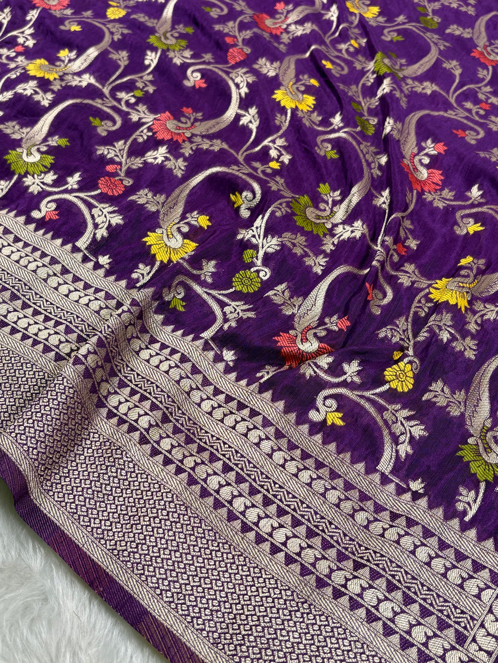 Banarasi Linen Pashmina Saree