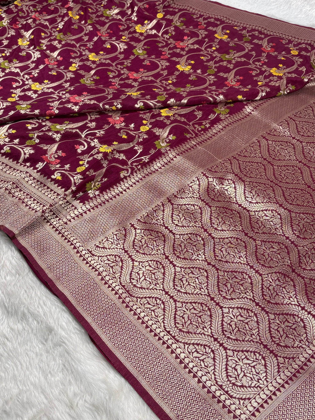 Banarasi Linen Pashmina Saree